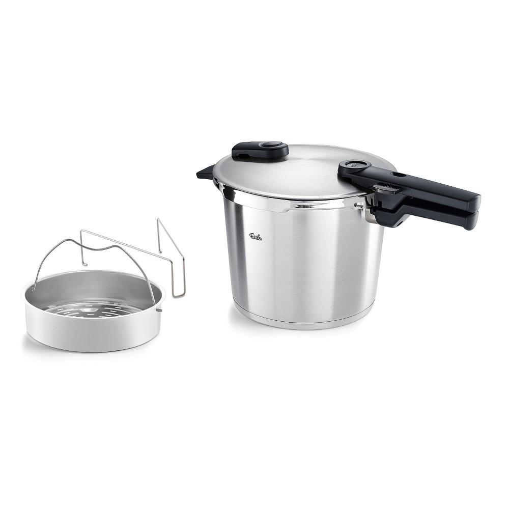 SZYBKOWAR 602-410-06-070/0 FISSLER - kolor srebrny/kolor stalowy, Basics, metal (22/220cm) - Fissler