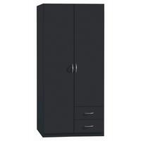 Omara S Klasičnimi Vrati Case, Siva - srebrne barve/siva, Design, umetna masa/leseni material (91/197/54cm) - Boxxx