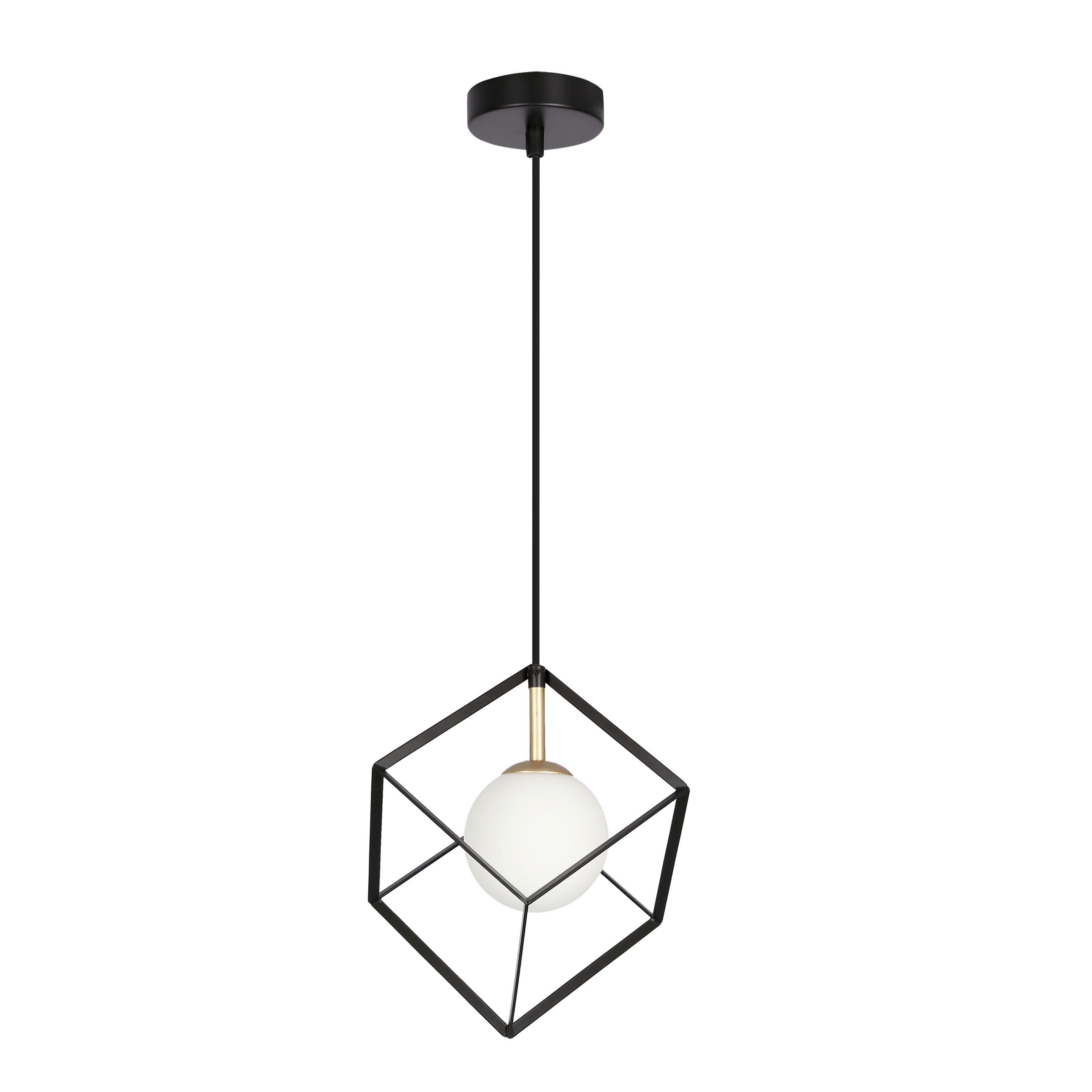 Svjetiljka Viseća 50101045 Weert - zlatne boje/crna, Basics, metal (15/15/115cm)