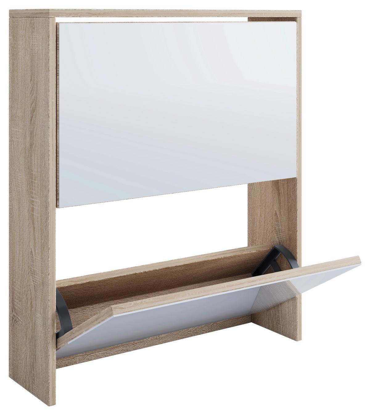 Schuhkipper Stido L Honigeiche/Weiß - Honigeiche, KONVENTIONELL, Holzwerkstoff (63/73/17cm) - MID.YOU