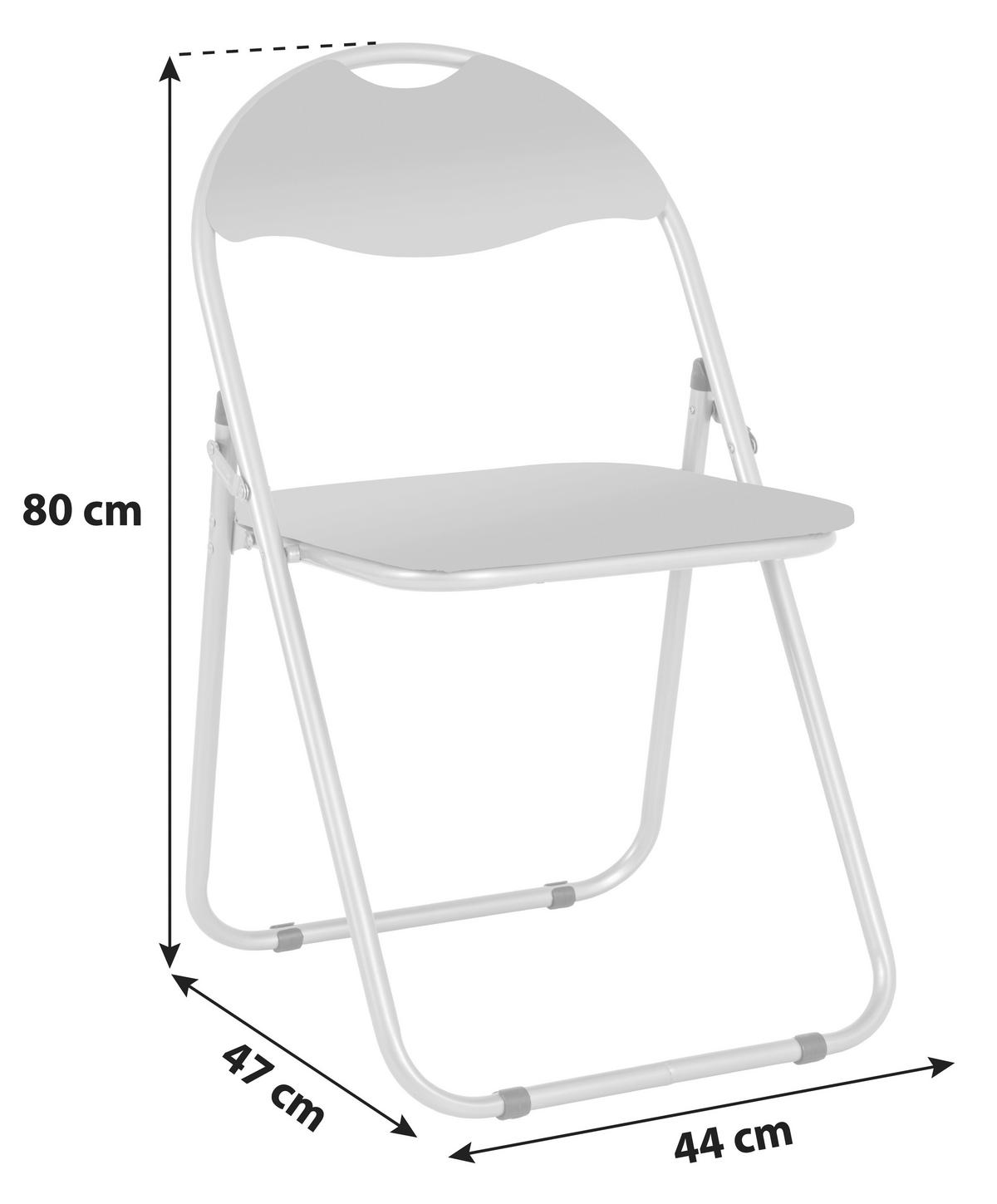 SCAUN PLIABIL SHAKE - negru, Modern, plastic/metal (44/80/47cm) - Modern Living