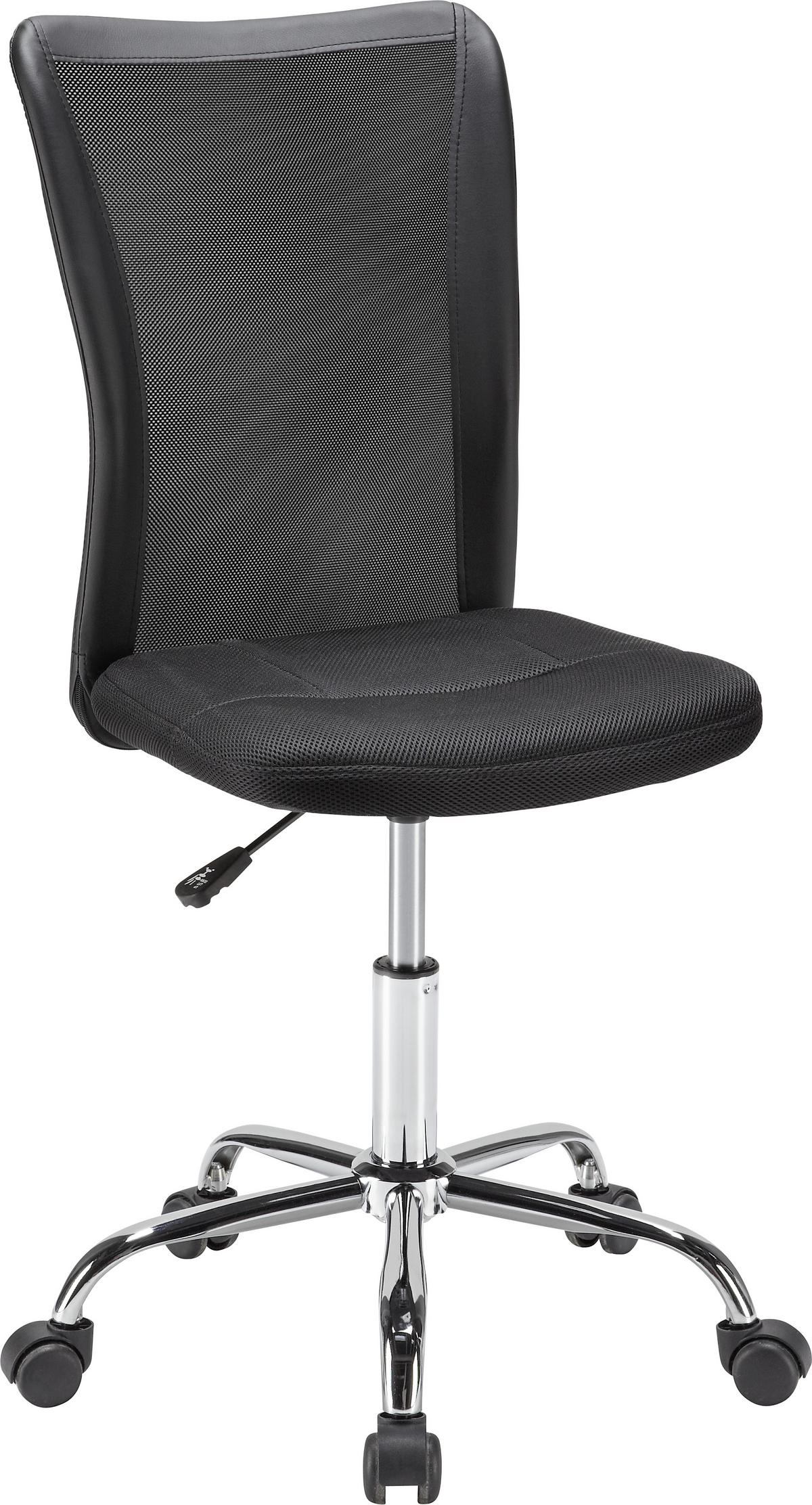Drehstuhl in Schwarz - Schwarz, MODERN, Holz/Kunststoff (42/88-98/58,50cm) - Based