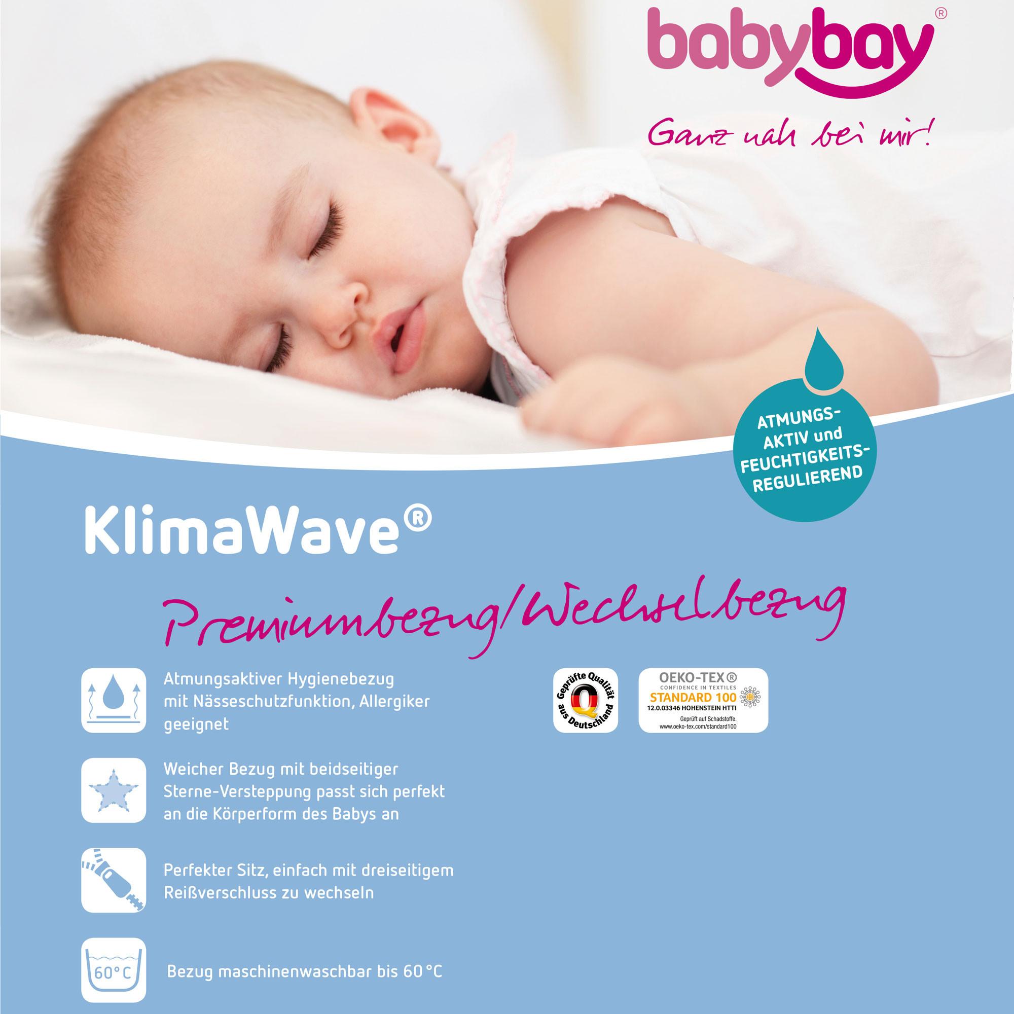 POKROWIEC NA MATERAC 160553 - biały, Basics, tkanina (89/6/49,5cm) - Babybay