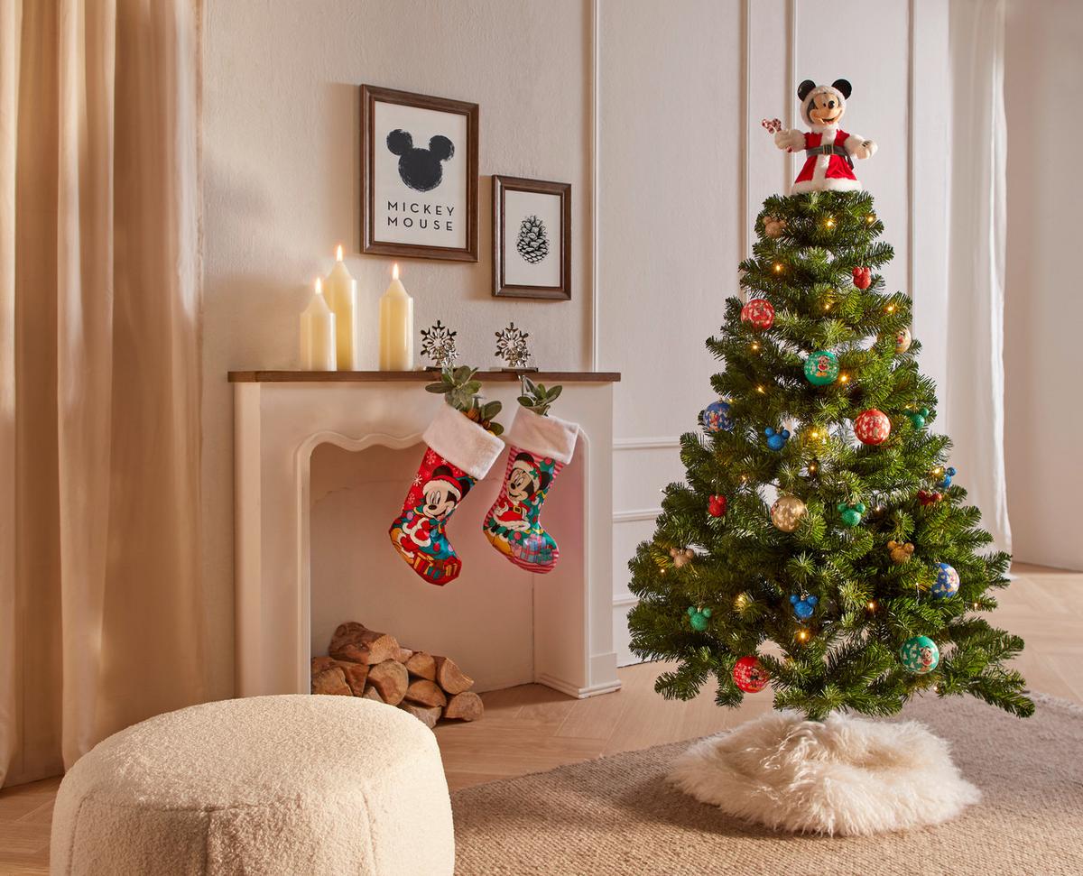 SZPIC CHOINKOWY DN9168 MICKEY - biały, Trend, tworzywo sztuczne/tkanina (16/26cm) - Disney