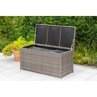 KISSENBOX KISSENBOX - Grau, KONVENTIONELL, Kunststoff/Metall (123/54/60cm) - Gardenson