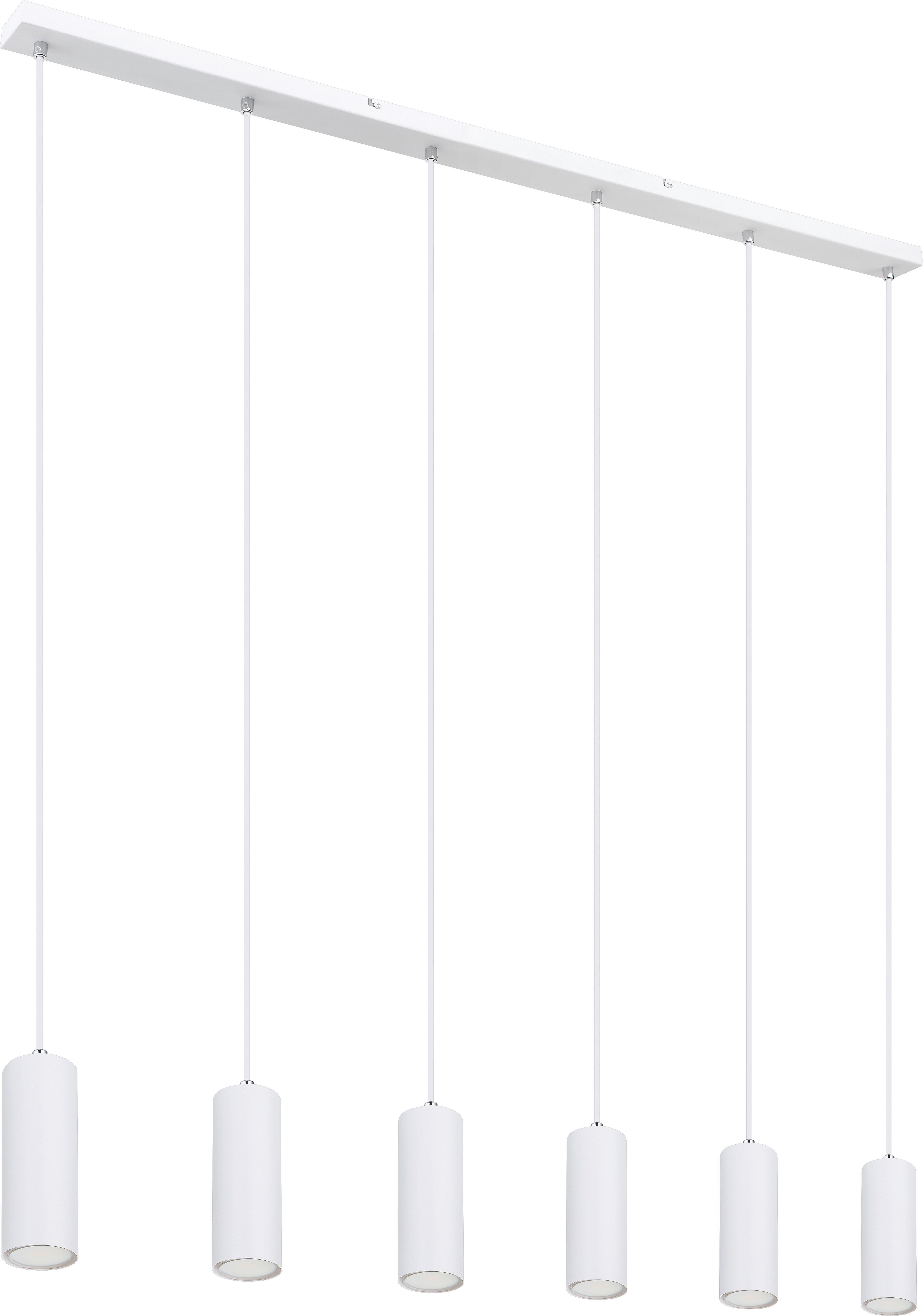 Hängeleuchte Witmo2 Weiß max. 35 Watt - Weiß, KONVENTIONELL, Metall (115/6/120cm)
