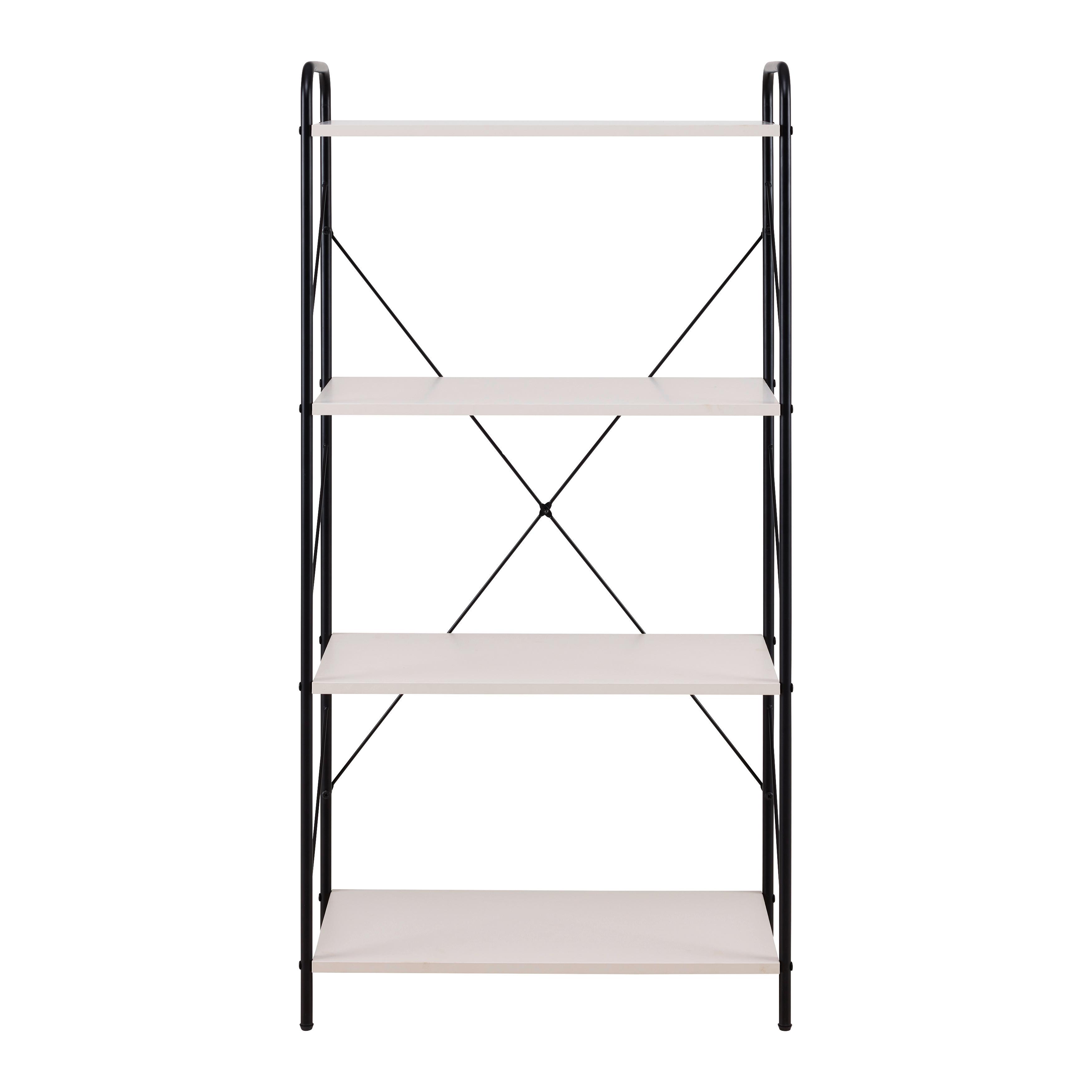 HYLLA TOM -EXKLUSIV- - svart/kashmir, Modern, metall/trämaterial (63.2/125/30cm) - Mömax