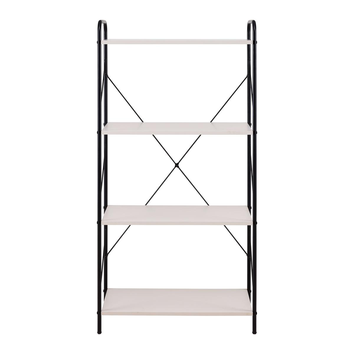Regal Tom Schwarz/Kaschmir - Kaschmir/Schwarz, MODERN, Holzwerkstoff/Metall (63.2/125/30cm) - Mömax