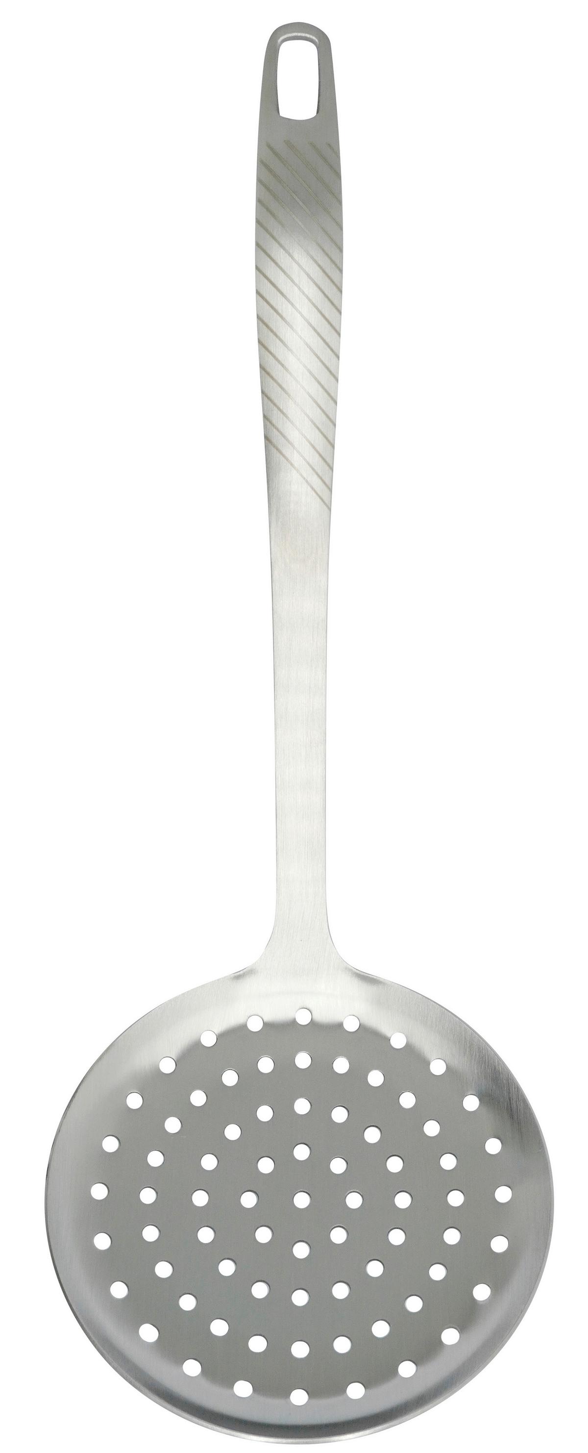 Szűrőkanál Gourmet - ezüstszínű, Konventionell, fém (32cm) - Premium Living