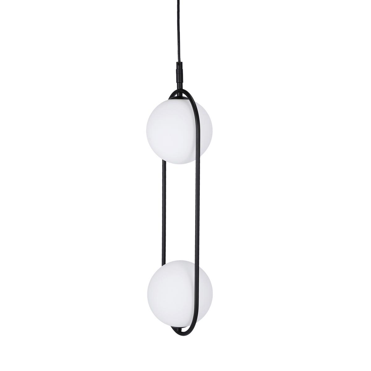Viseća Svjetiljka Cordel - bijela/crna, Design, metal (18.5/15/140cm)