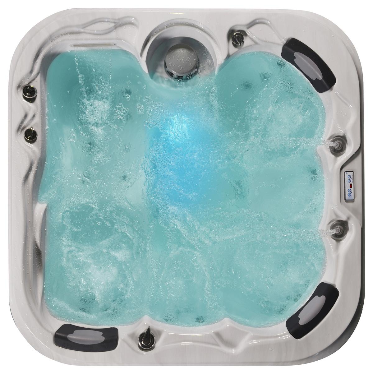 Whirlpool Florenz Grau/Weiß - Weiß/Grau, MODERN, Kunststoff (200/200/91cm)