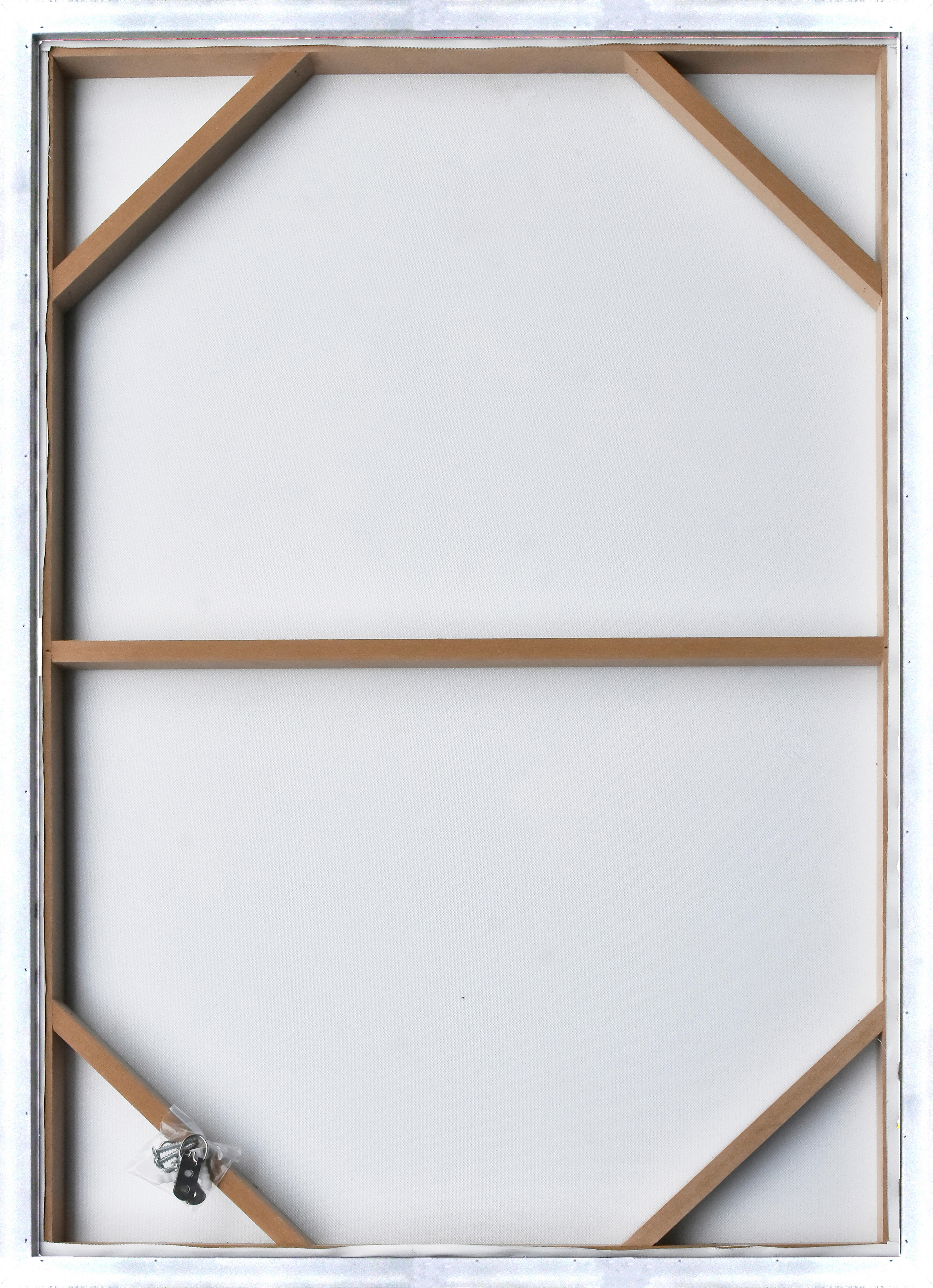 Keilrahmenbild Denise in Naturfarben ca. 60x90cm - Weiß/Naturfarben, Holzwerkstoff/Kunststoff (60/90cm) - Premium Living