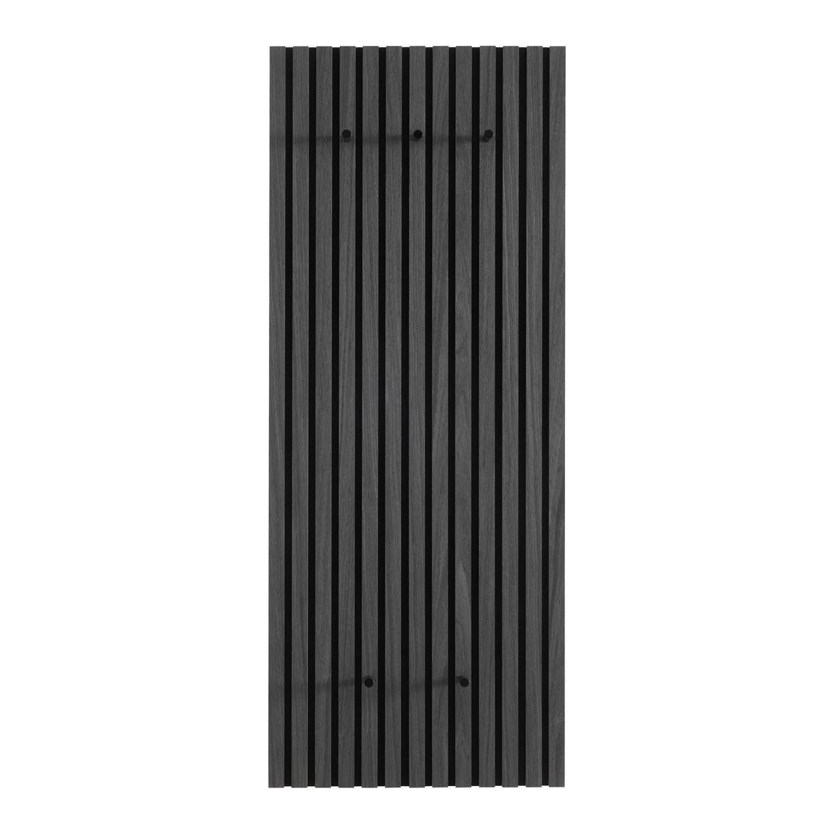 Garderobenpaneel Grace Grau - Grau, MODERN, Holzwerkstoff/Textil (50/125/7cm) - Mömax