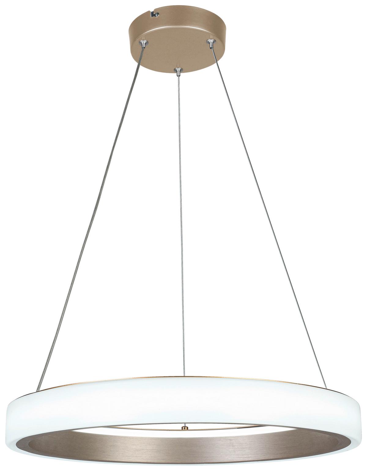 LAMPA WISZĄCA TERESA - biały/cappuccino, Trend, tworzywo sztuczne/metal (50/120cm) - Collet's Monde