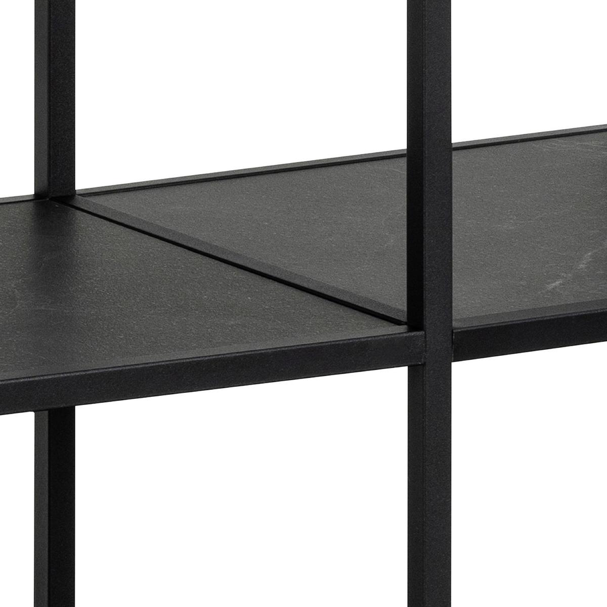 KOMODA STRINGTON - czarny, Design, materiał drewnopochodny/metal (120/83/35cm) - MID.YOU