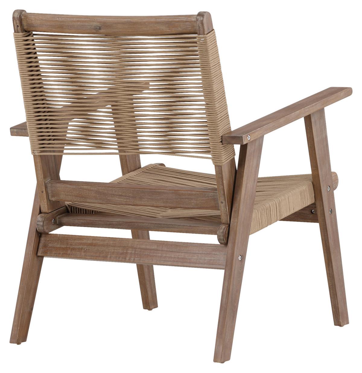 LOUNGESESSEL PETER - Braun, KONVENTIONELL, Holz/Textil (68/88/72cm) - Gardenson