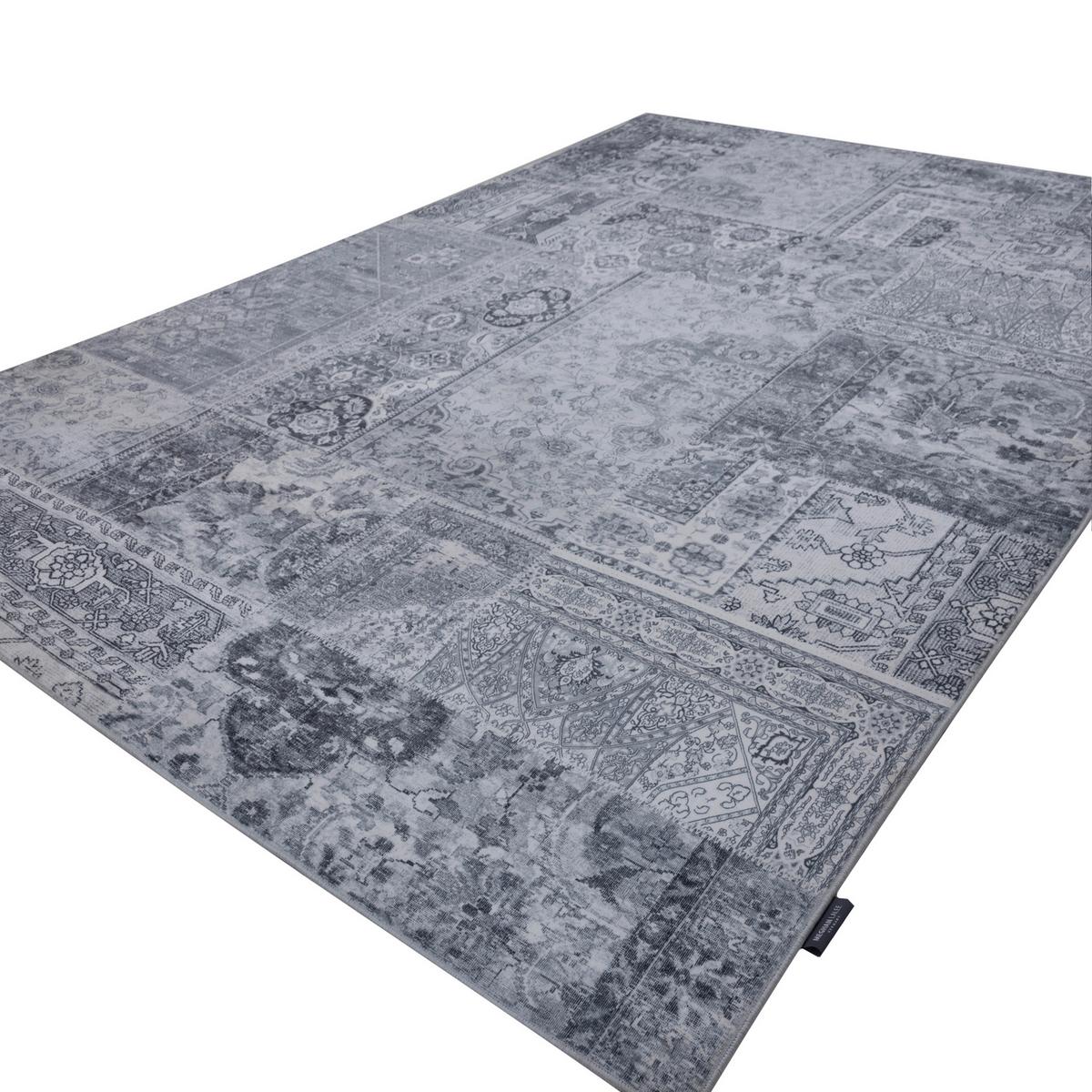 Flachwebeteppich Visionary 130 Grau 200x290 - Grau, Basics, Textil (200/290cm) - Kayoom