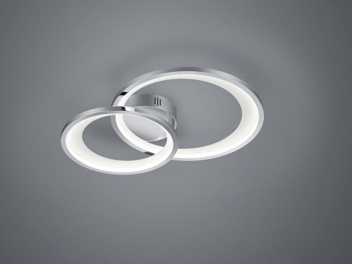 LAMPA SUFITOWA LED 673810206 GRANADA - kolor chromowy, Design, tworzywo sztuczne/metal (59/8,5/43cm) - Trio Leuchten