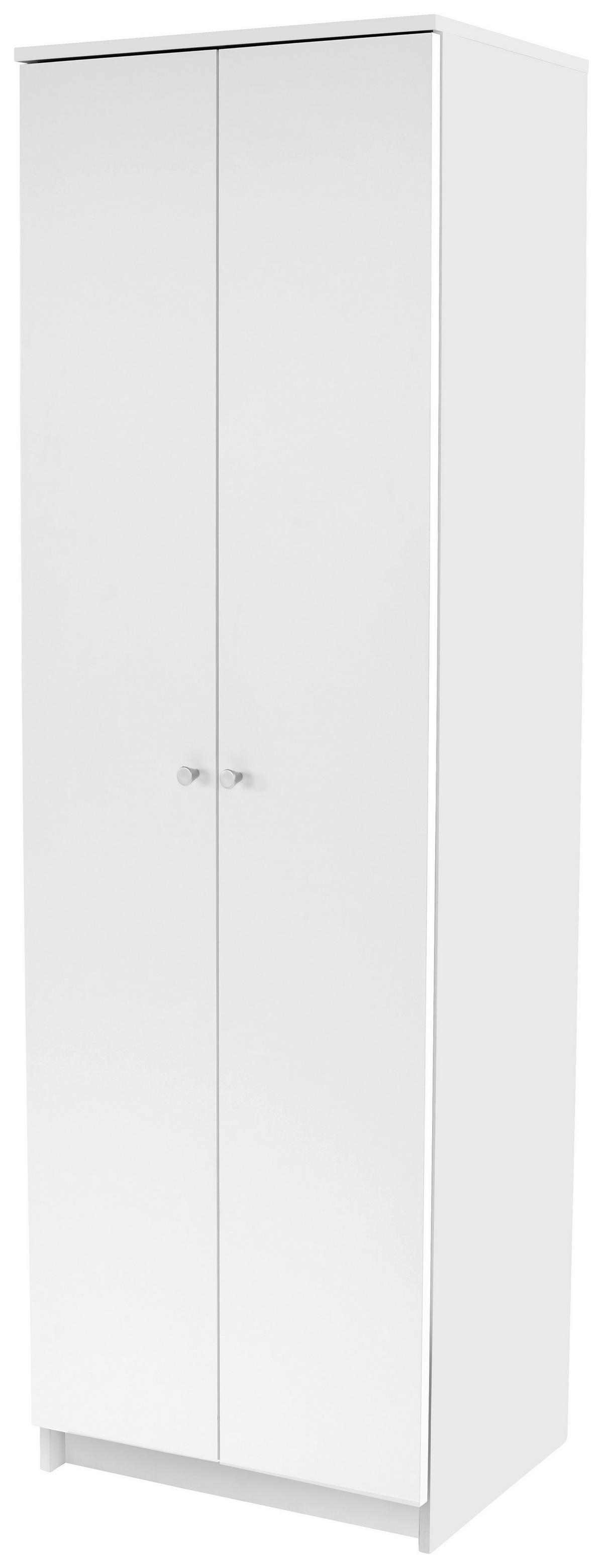 Višenamjenski Ormar Kv05 - bijela/boje aluminija, Moderno (62,4/178,6/35,4cm) - Best Price