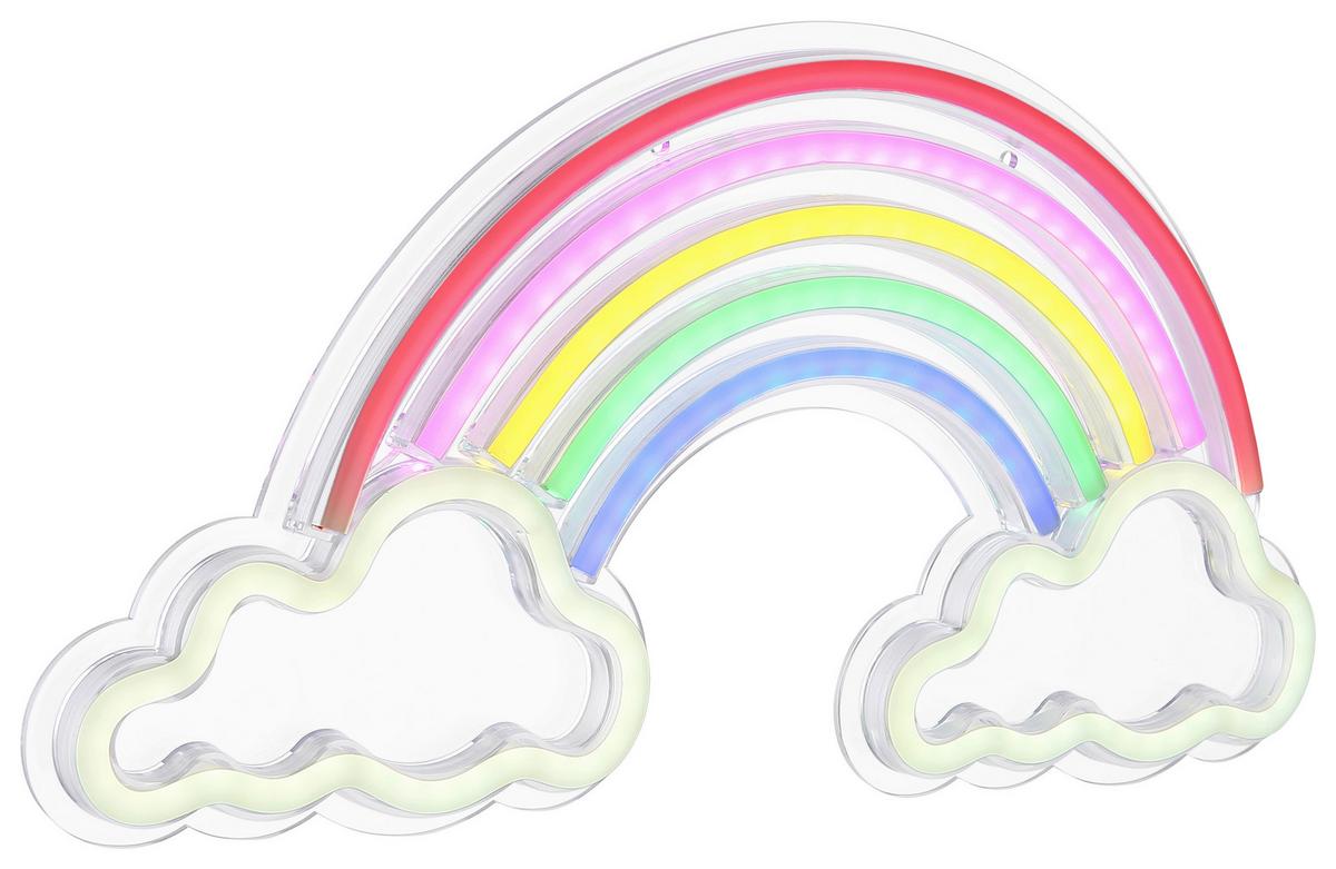 KINDERWANDLEUCHTE 28056 L: 40 CM WEISS - Klar/Weiss, Basics, Kunststoff (40/20/1,6cm) - Globo