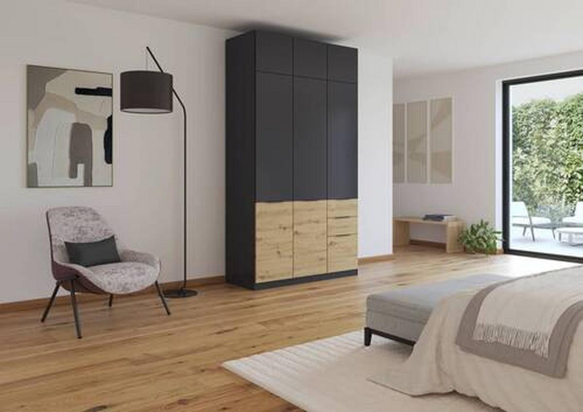 DULAP MAX-EXTRA - gri, Konventionell, material pe bază de lemn (136/39/54cm) - Modern Living