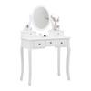 SMINKBORD SARA II - vit/bronsfärgad, Romantik / Lanthus, metall/trämaterial (80/130/40cm) - Mömax