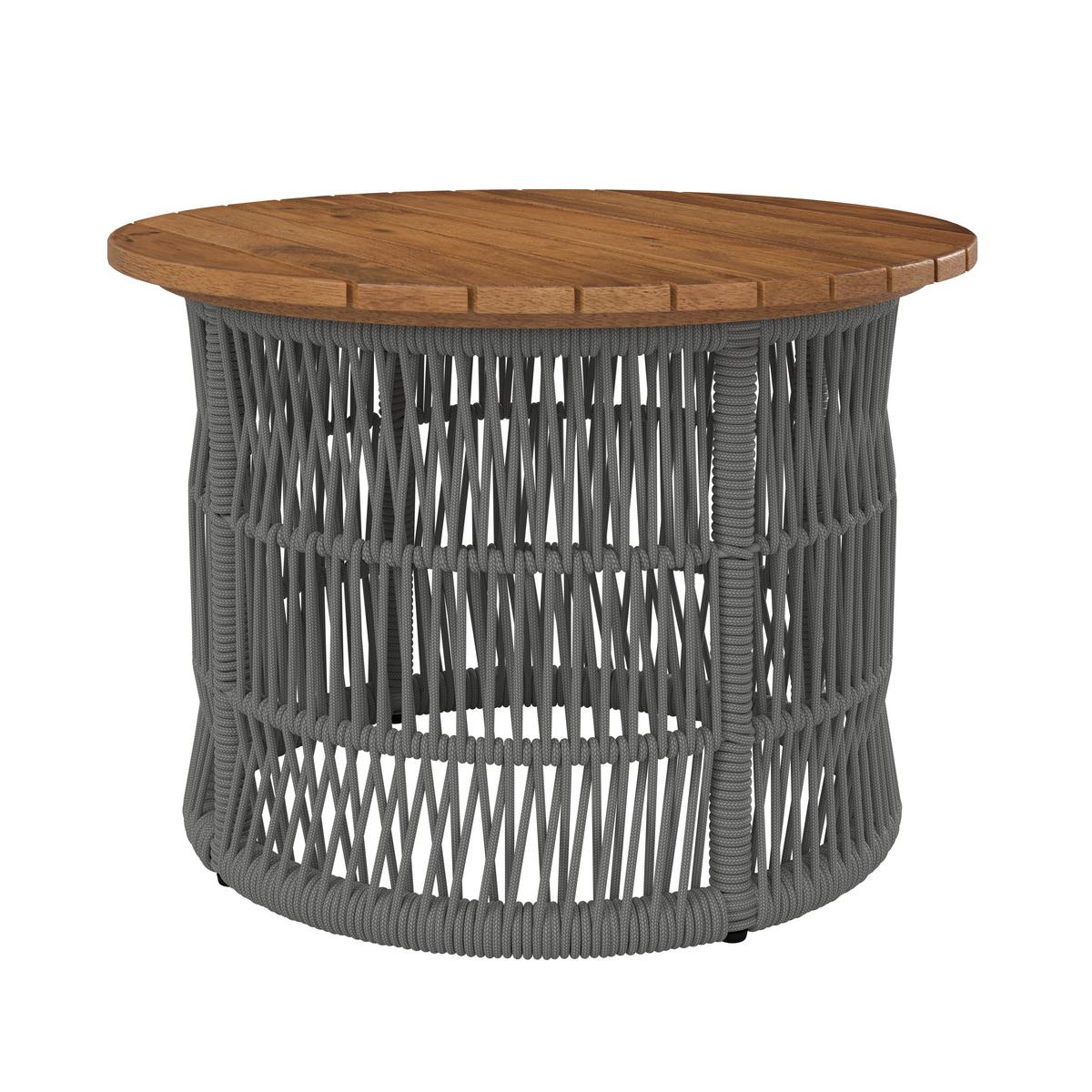 LOUNGEGARNITUR MALENE - Creme/Naturfarben, Modern, Holz/Textil (168/70,5/80cm) - Bessagi Garden