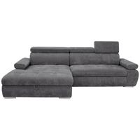 Colțar Vegas - gri închis, Design, lemn/textil (173/294cm) - Modern Living
