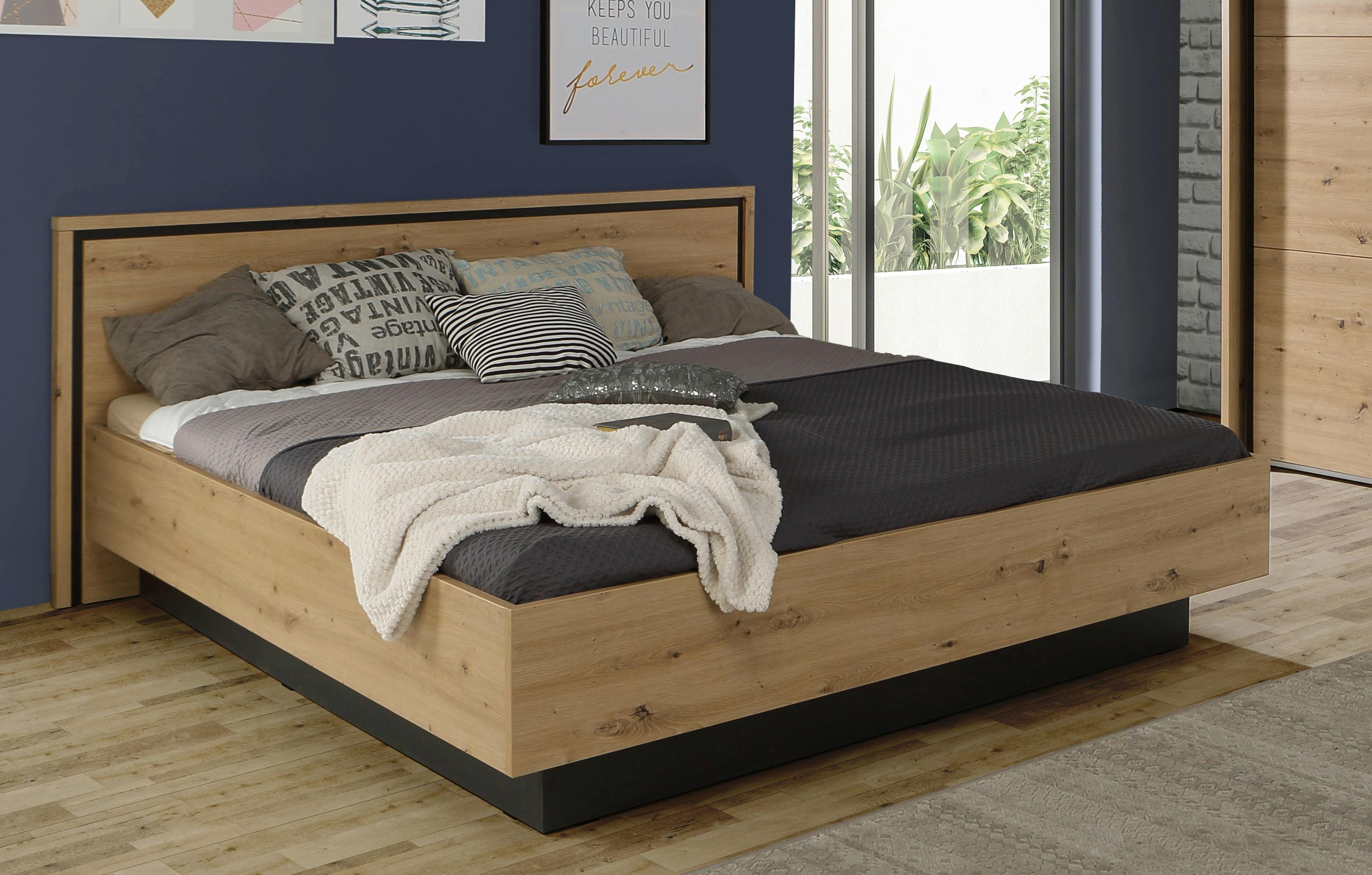 Pat Trondheim - culoare lemn stejar, Modern, plastic/metal (180/200cm)