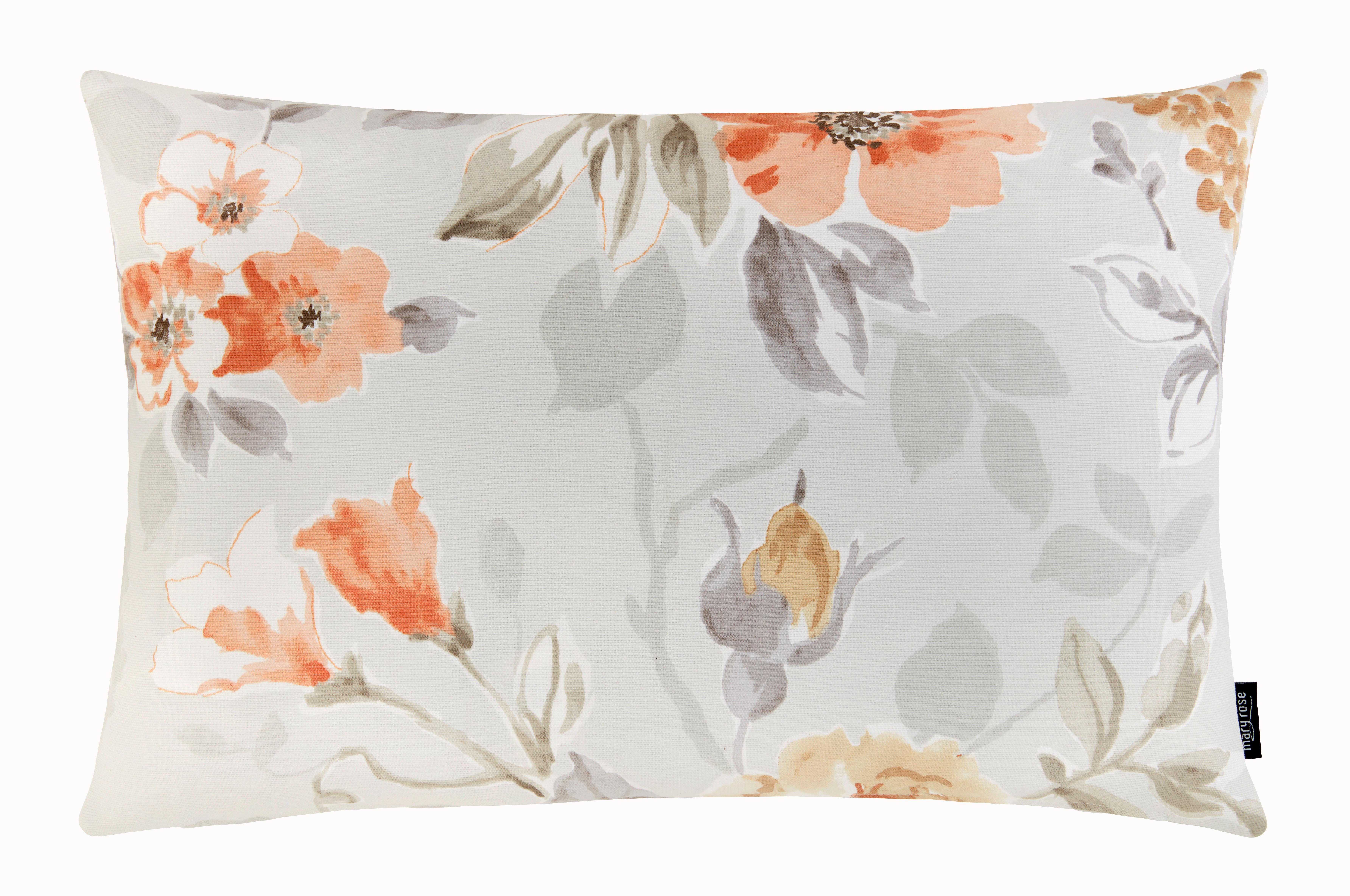 Zierkissen Olivia in Orange/Weiß ca. 40x60cm - Orange/Weiß, MODERN, Textil (40/60cm) - Mary's