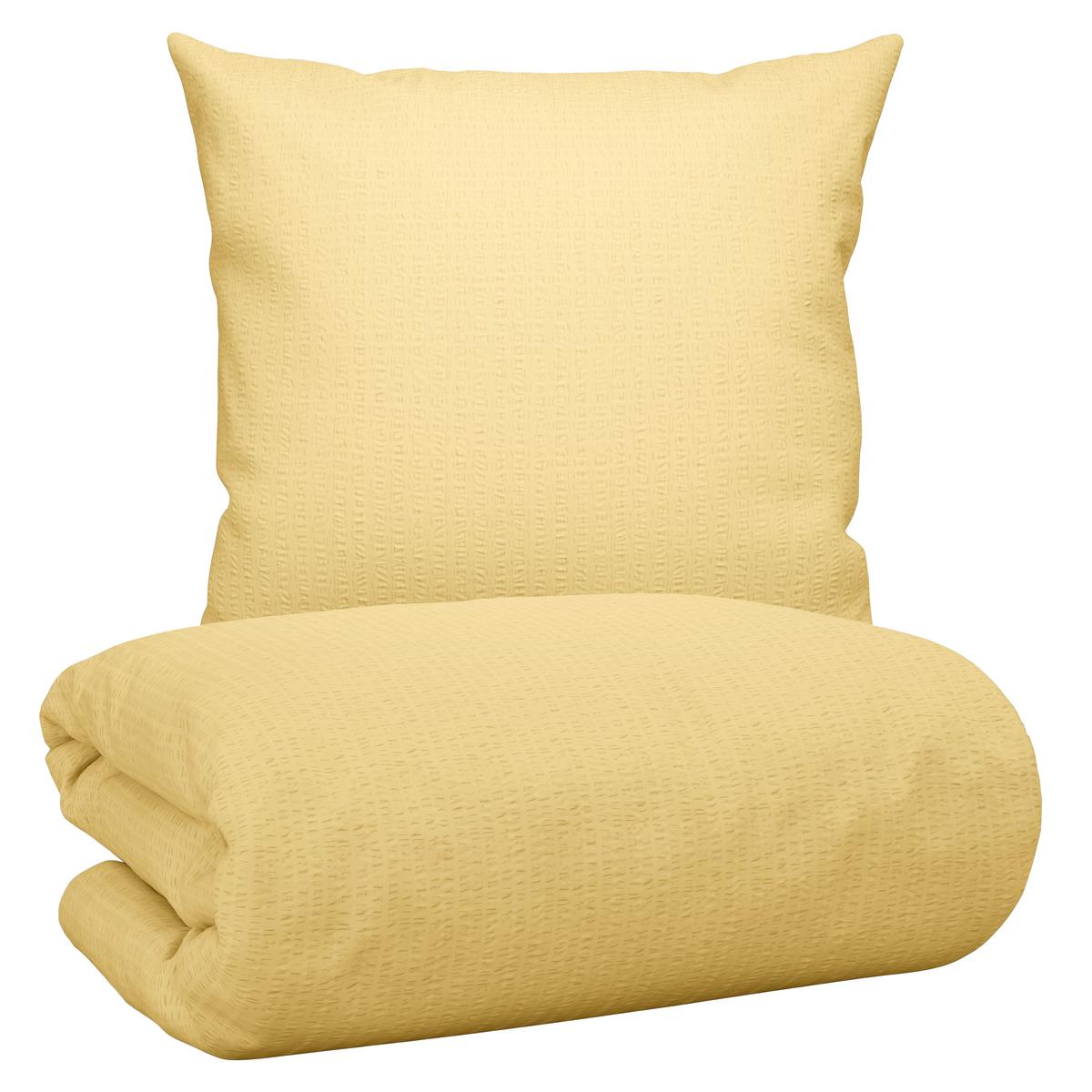 Bettwäsche Gisi in Gelb ca. 135x200cm - Gelb, KONVENTIONELL, Textil (135/200cm) - Modern Living