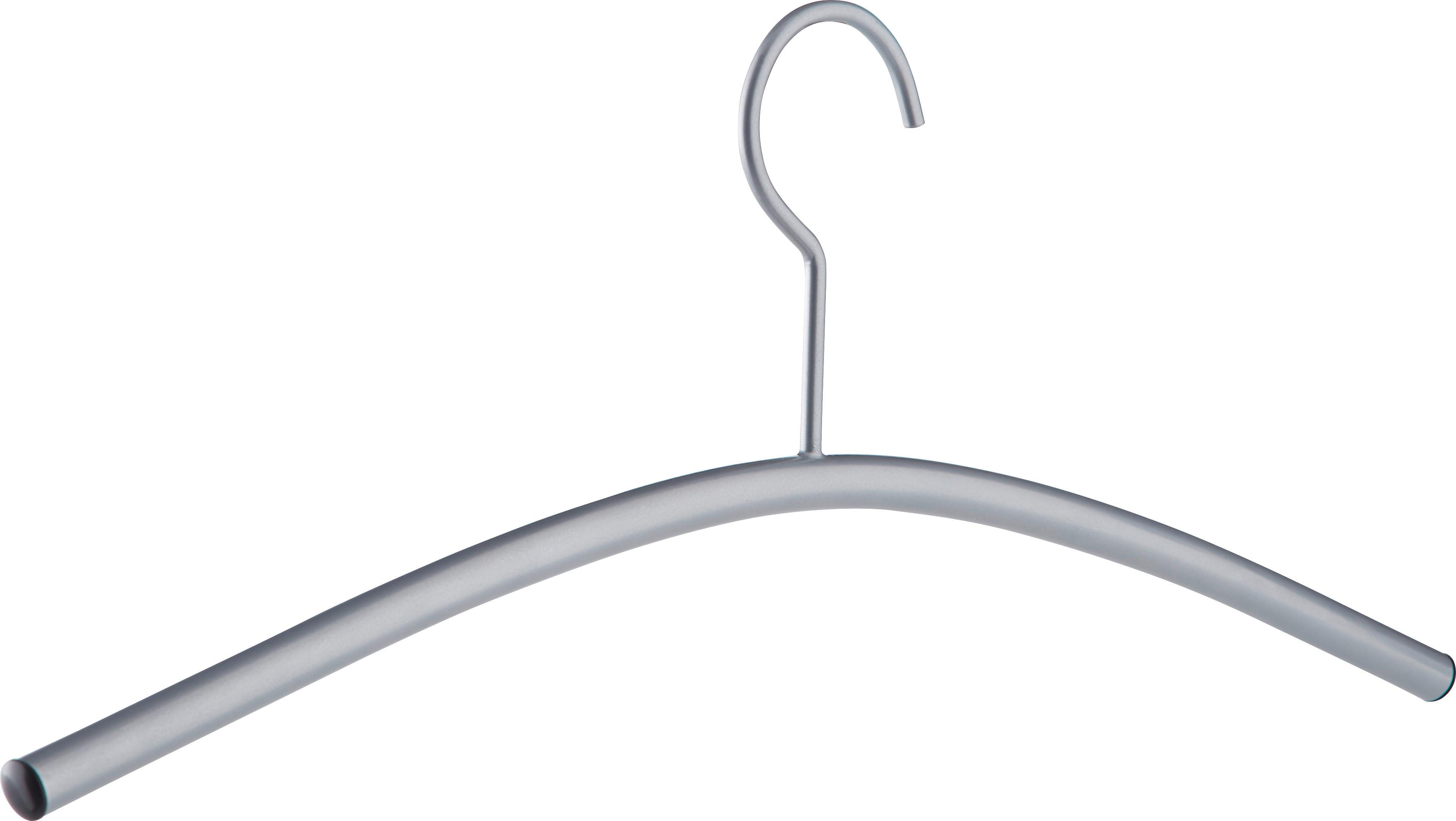 Kleiderbügel in Alufarben aus Stahl - Alufarben, Metall (45cm) - Mömax