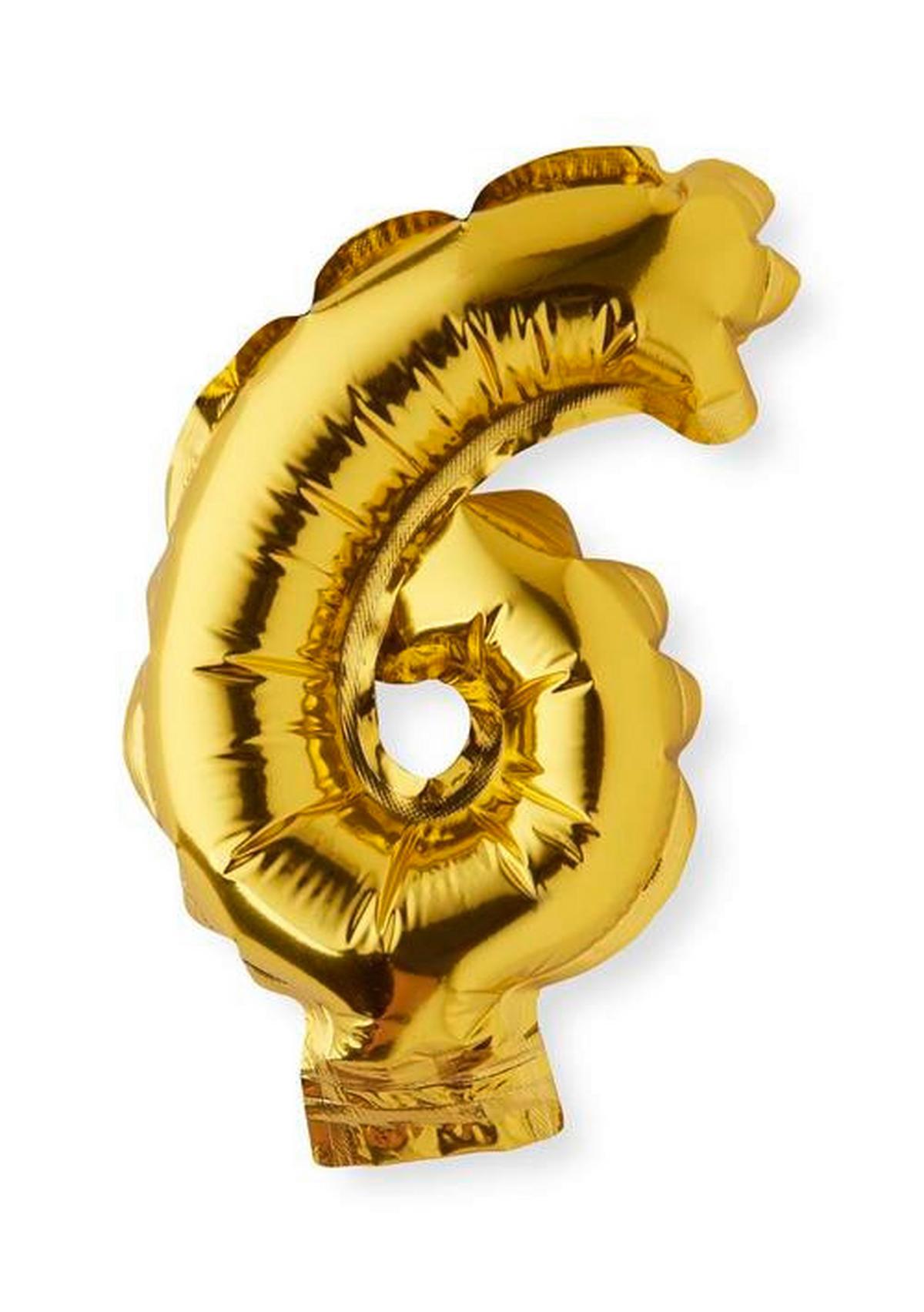 BALON NUMBERS - kolor srebrny/kolor złoty, tworzywo sztuczne (9/15cm) - Modern Living