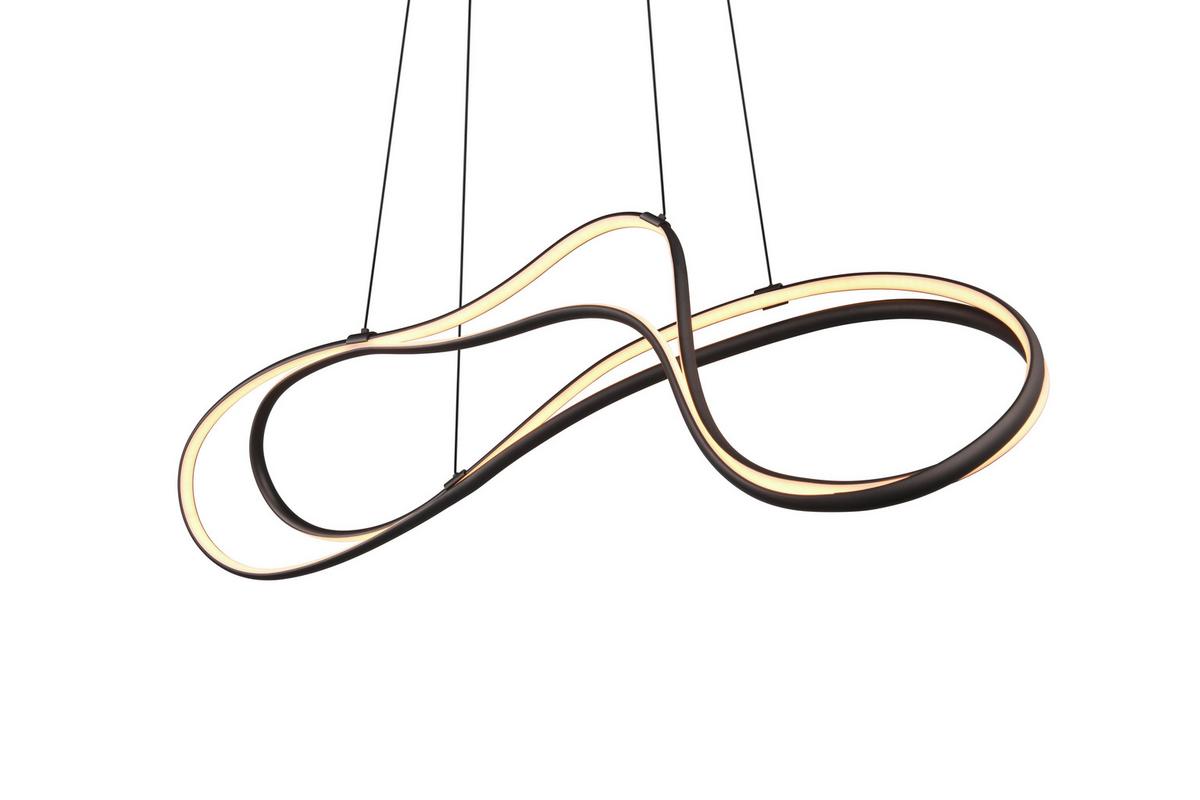 LED-Pendelleuchte Nala in Schwarz max. 57 Watt - Schwarz, Design, Metall (113/24/150cm) - Trio Leuchten
