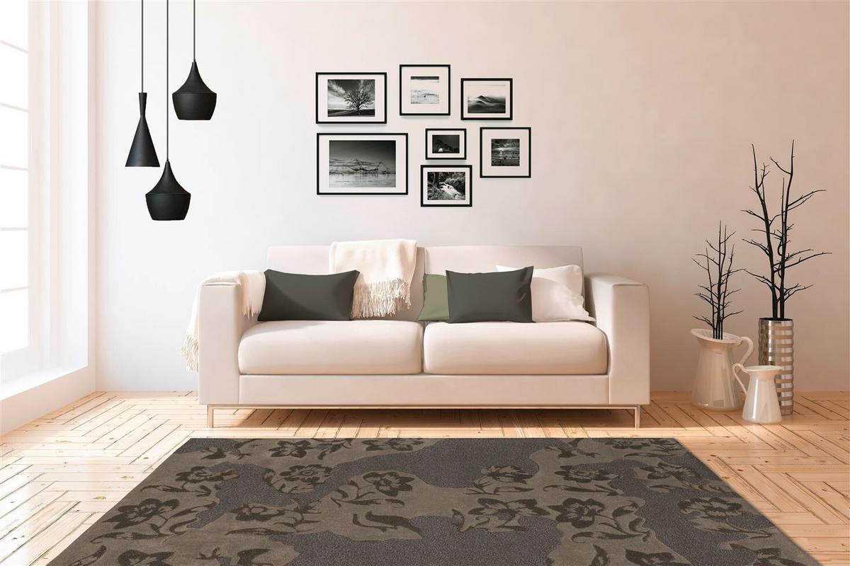 FLACHWEBETEPPICH SPIRIT 7302 TAUPE/GRAU 140X200 - Taupe/Grau, Design, Textil (140/200cm) - Kayoom