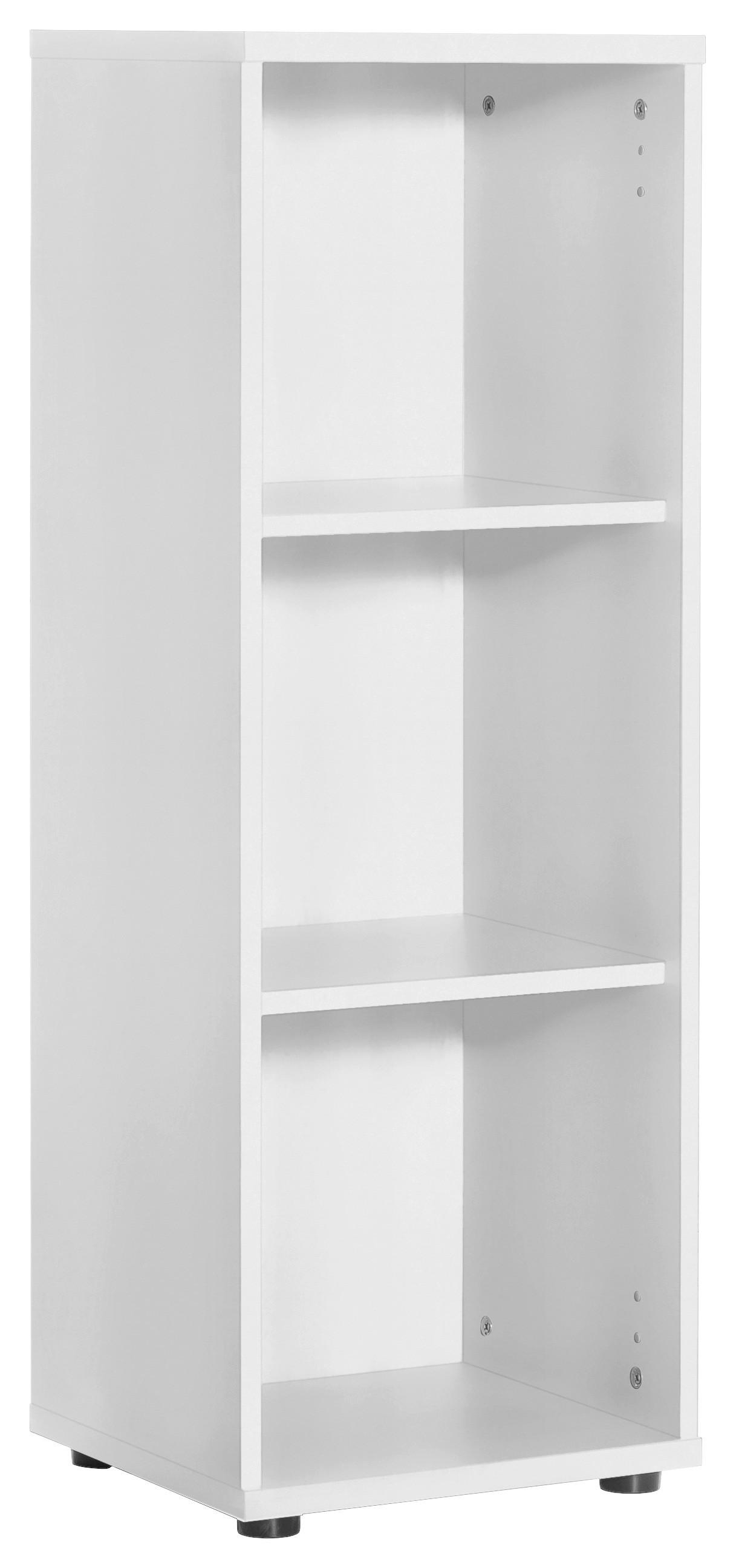 Aktenregal "Serie 200", weiss - Schwarz/Weiß, Basics, Holzwerkstoff/Kunststoff (39,3/110,9/34,5cm) - MID.YOU