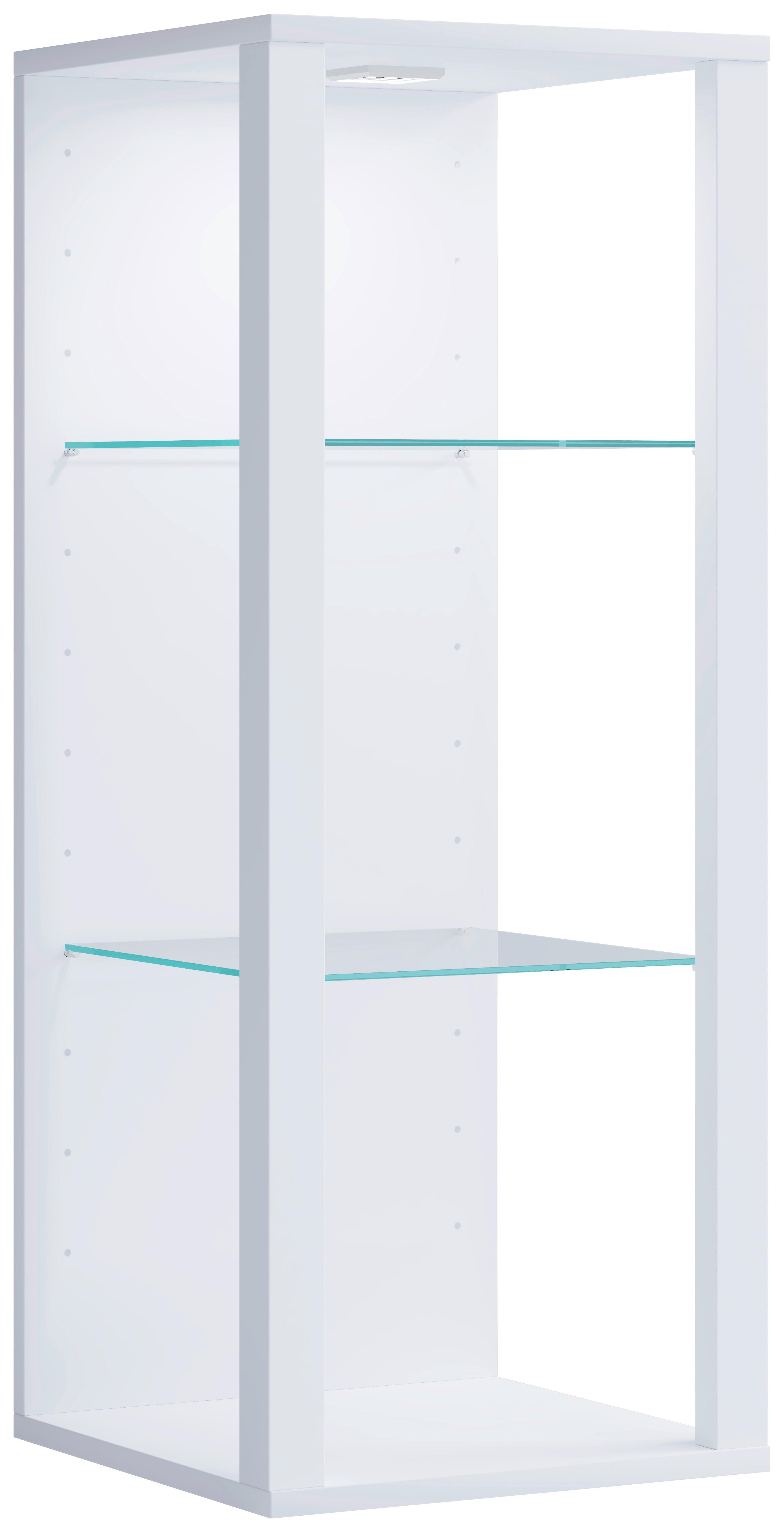 Hängevitrine Glasol Mw - Weiss, Design, Glas/Holzwerkstoff (35/90/35cm) - MID.YOU