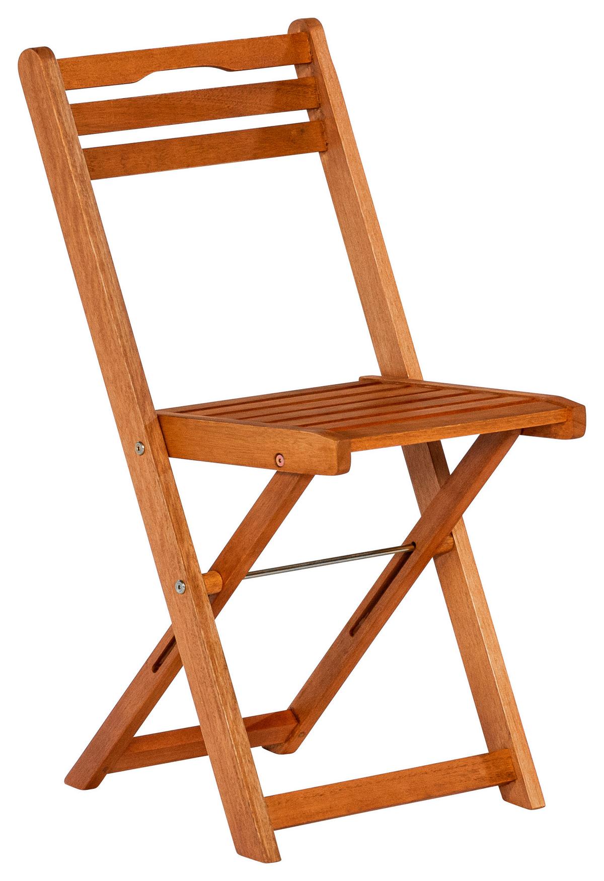 Gartenstuhl 2er-Set Porto aus Eukalyptus Natur - Naturfarben, KONVENTIONELL, Holz (40/82/49cm) - Gardenson