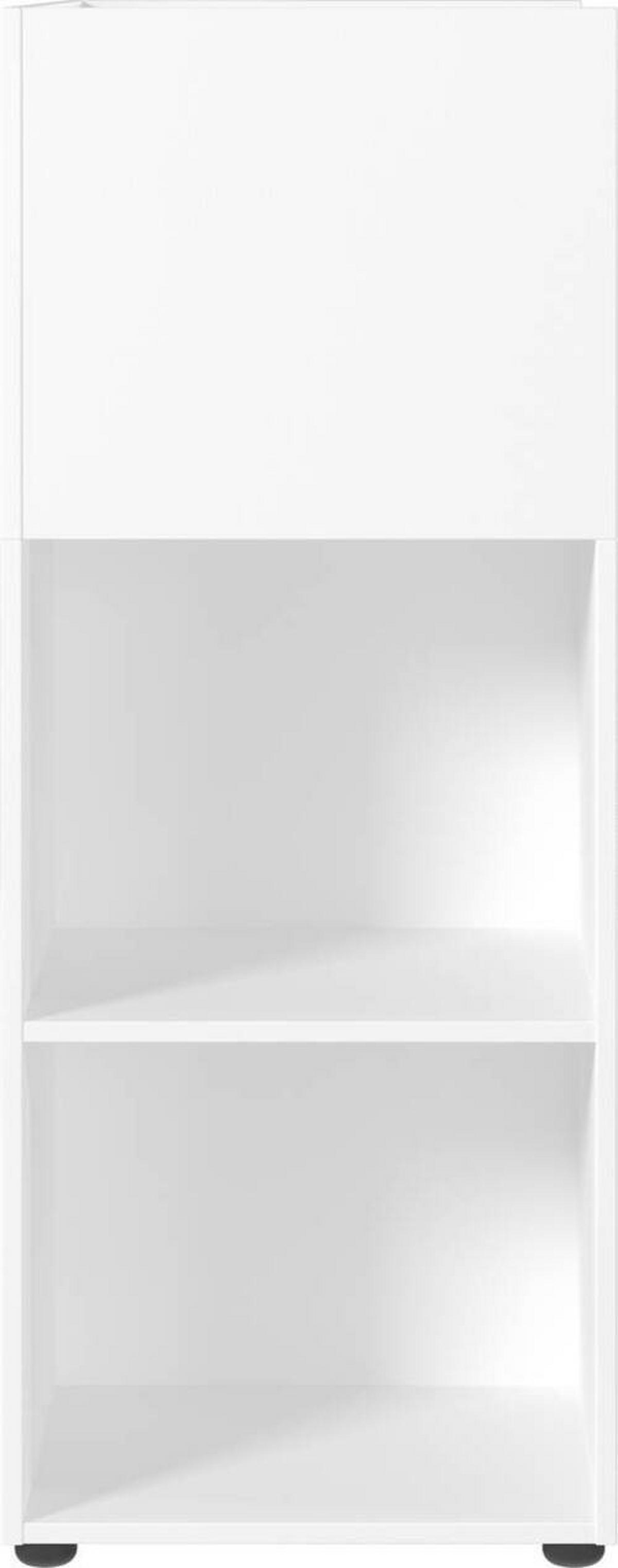Raumteiler Ribera Weiß - Schwarz/Weiß, MODERN, Holzwerkstoff/Kunststoff (80/112/44cm) - Premium Living