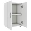 Pisarniška Omara Ulas 2, Bela - bela, Moderno, leseni material (49/74/34cm) - MID.YOU