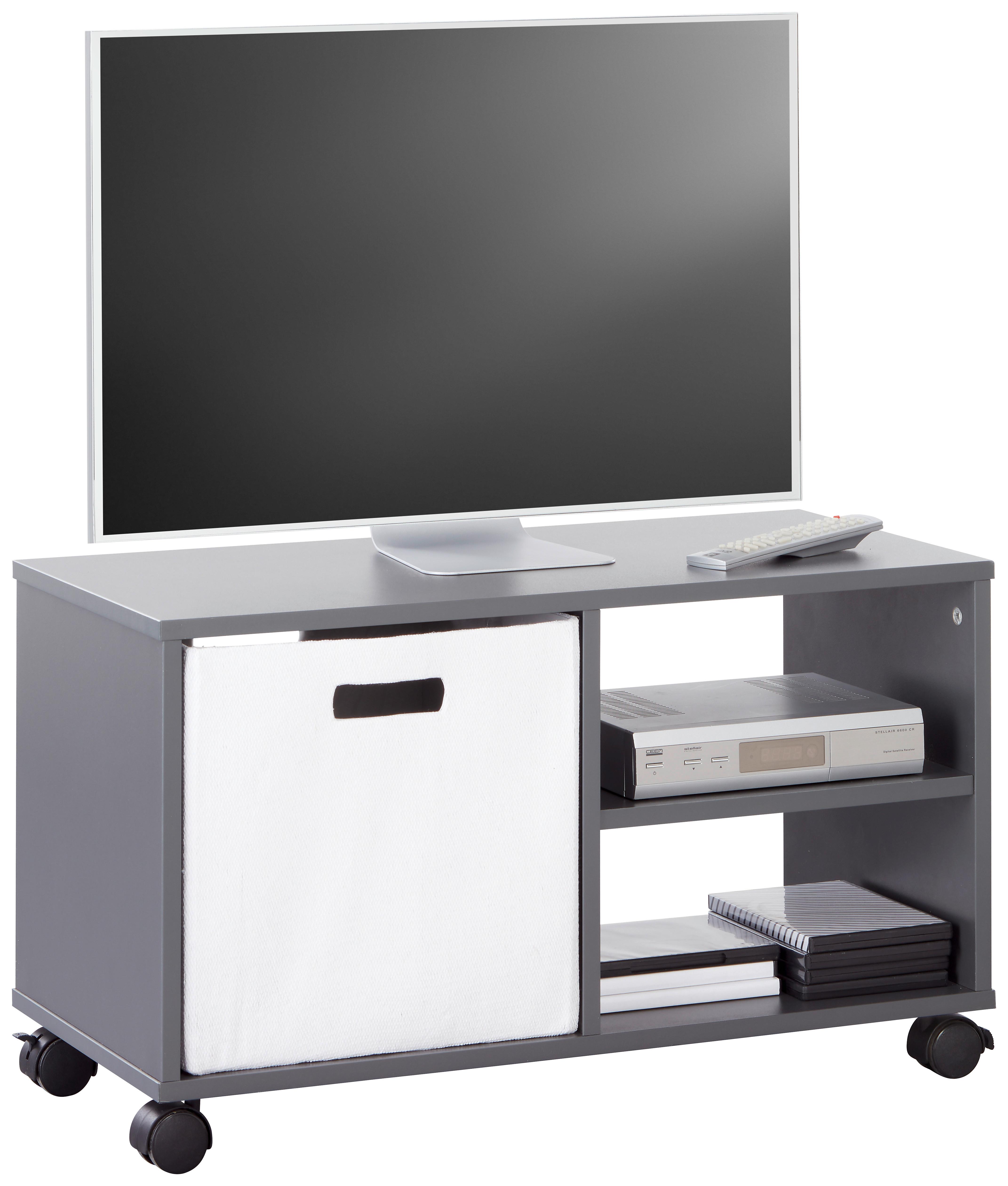 Médiaállvány Görgős Antracit Flip Ii - antracit, Modern, műanyag/faalapú anyag (75/44/35cm) - Best Price