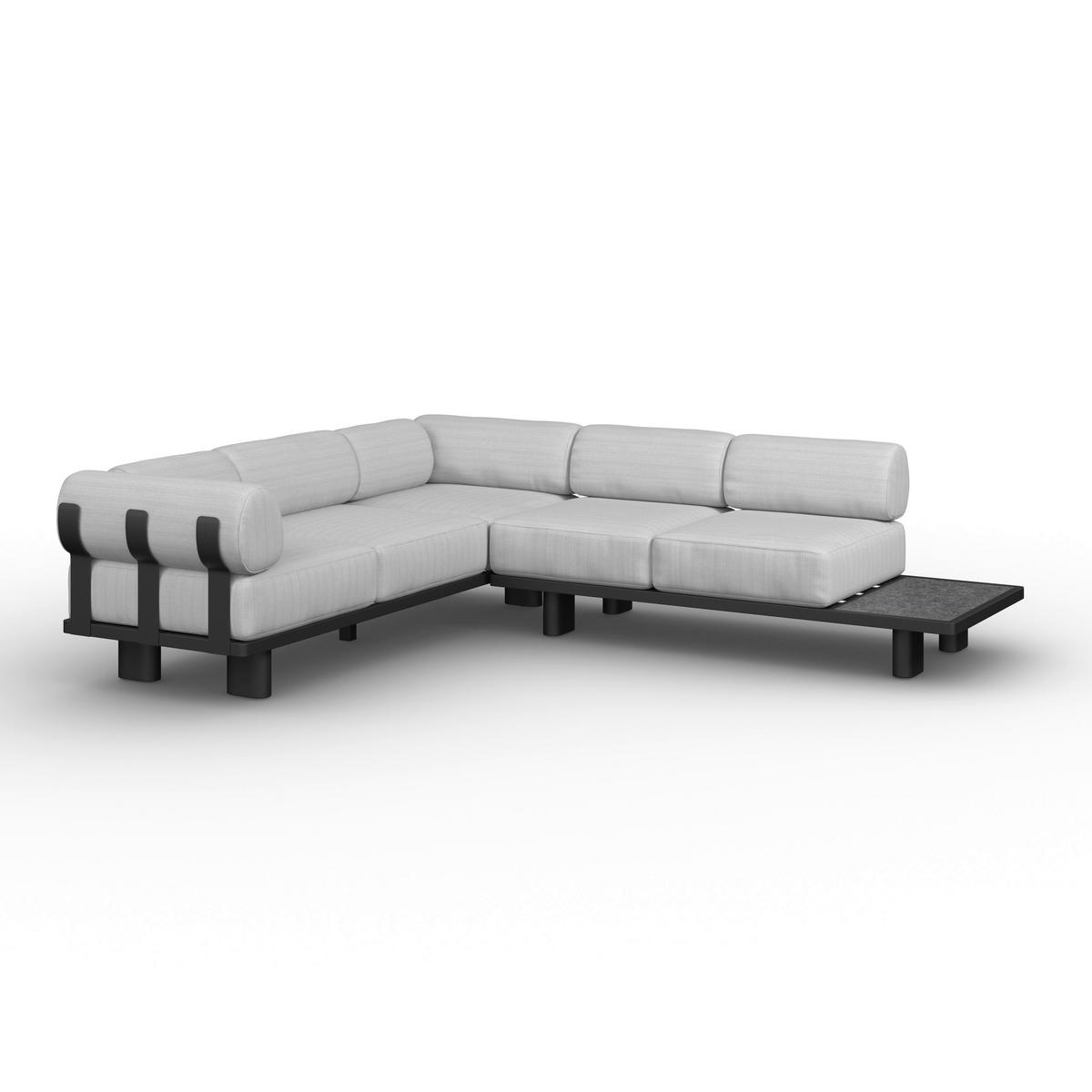 Garnitură grădină Lumea - gri deschis/gri închis, Modern, plastic/metal - Bessagi Garden