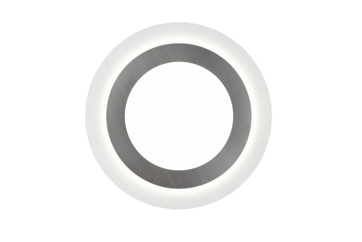 LED-Deckenleuchte Morgan Weiß max. 42 Watt - Weiß/Nickelfarben, Basics, Metall (45/4,2cm) - Trio Leuchten