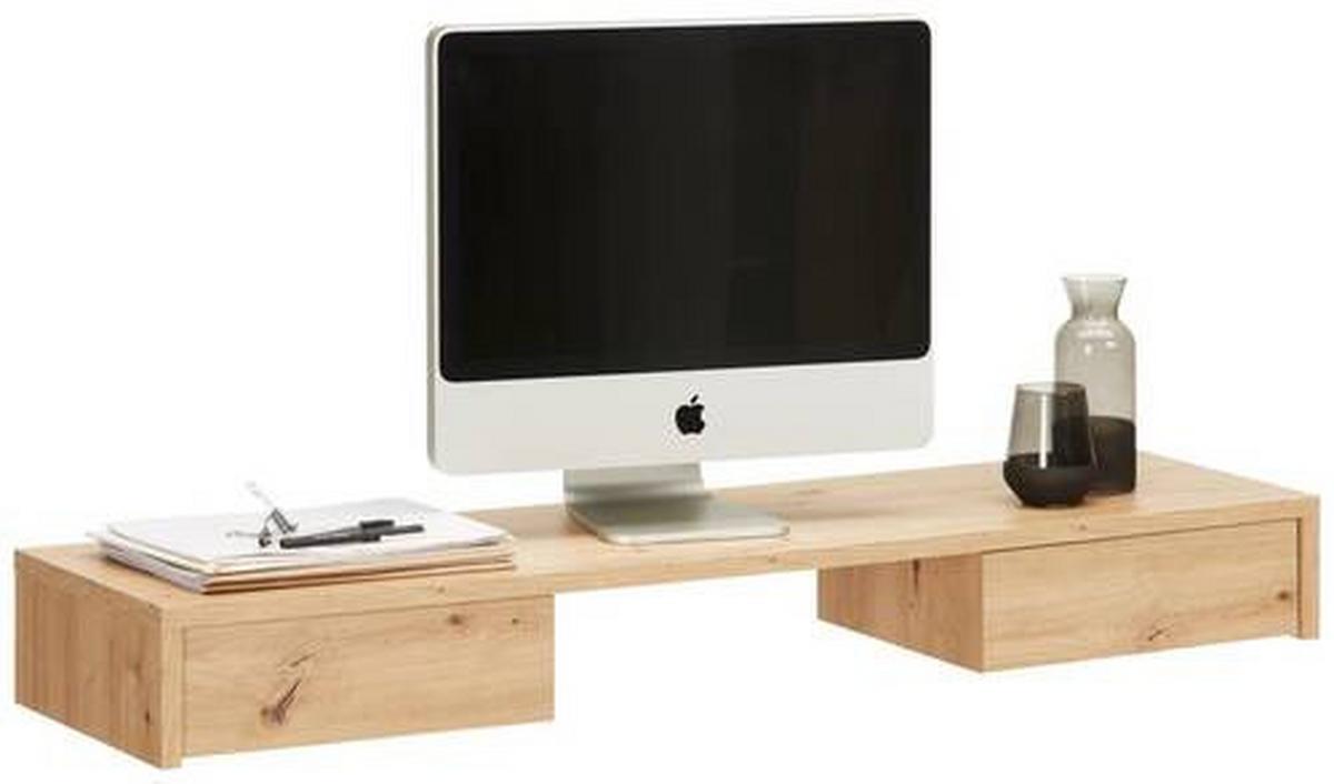 Schreibtisch in Eichefarben - Eichefarben, MODERN, Holzwerkstoff (120/14/31cm) - Mömax