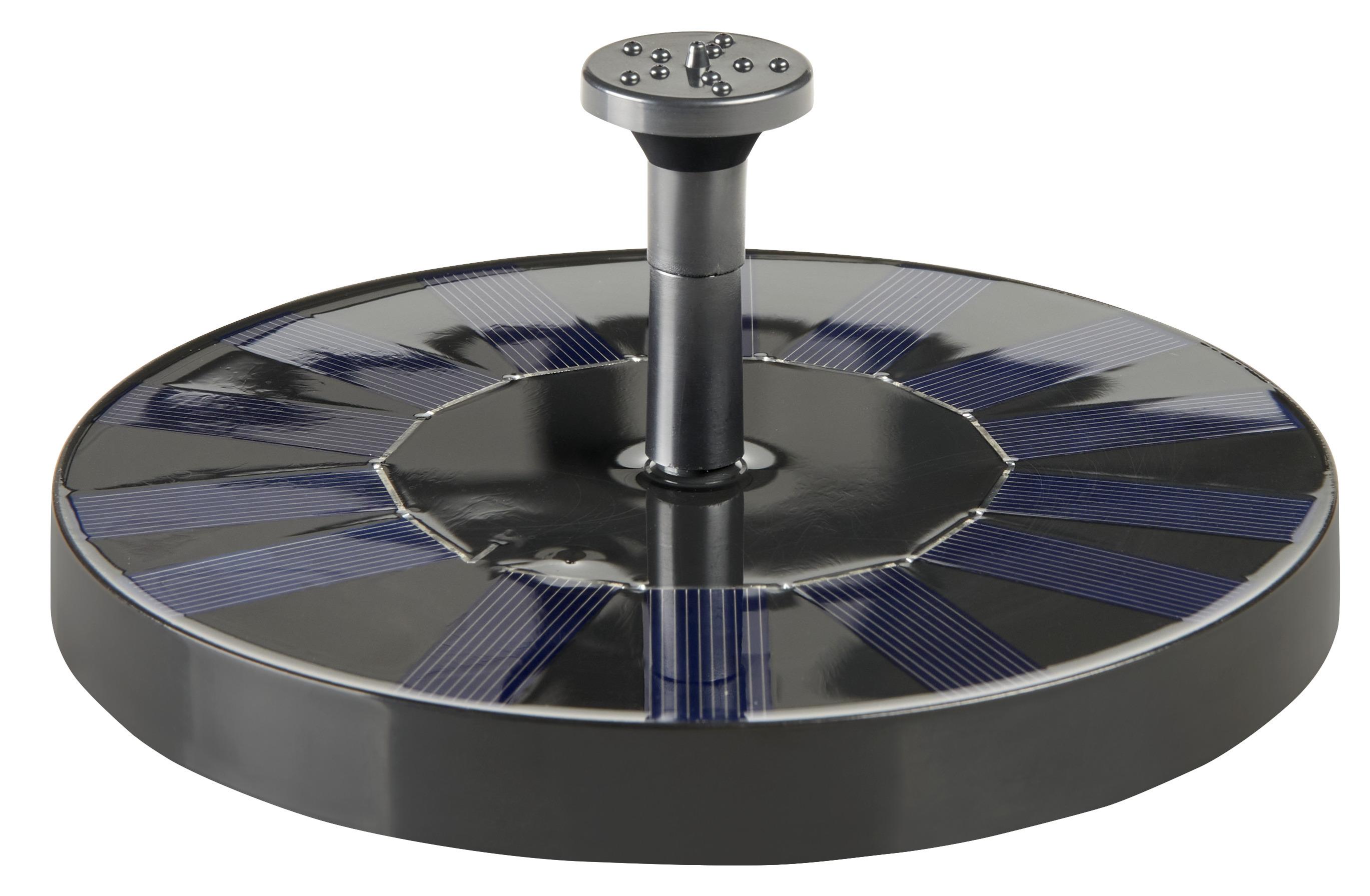 Lampă solară Elian - negru, Modern, plastic (16/3cm) - Modern Living