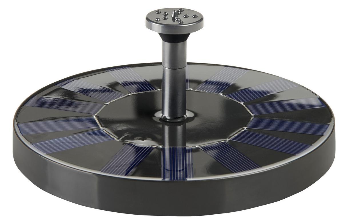 Lampă solară Elian - negru, Modern, plastic (16/3cm) - Modern Living
