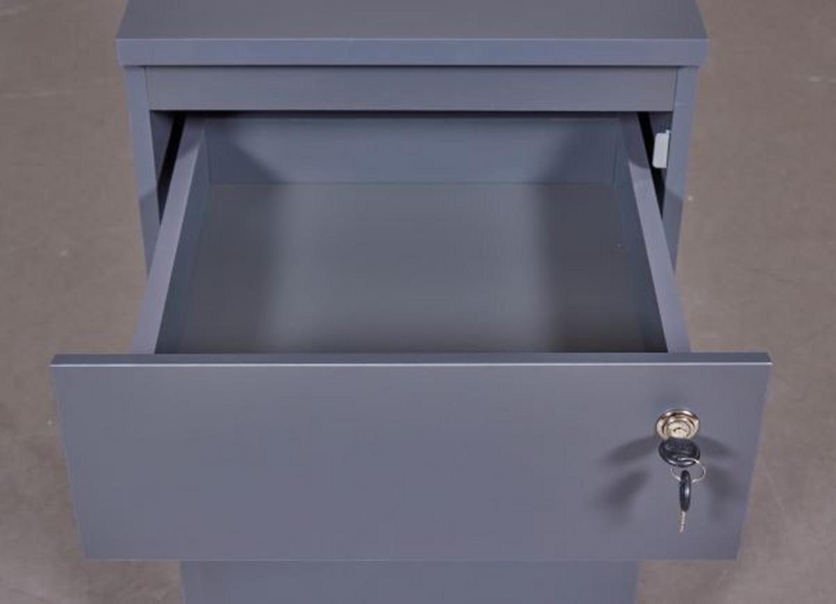 caisson à roulettes in Anthrazit - Anthrazit, Modern, Holzwerkstoff/Kunststoff (44/77/51cm) - Mömax