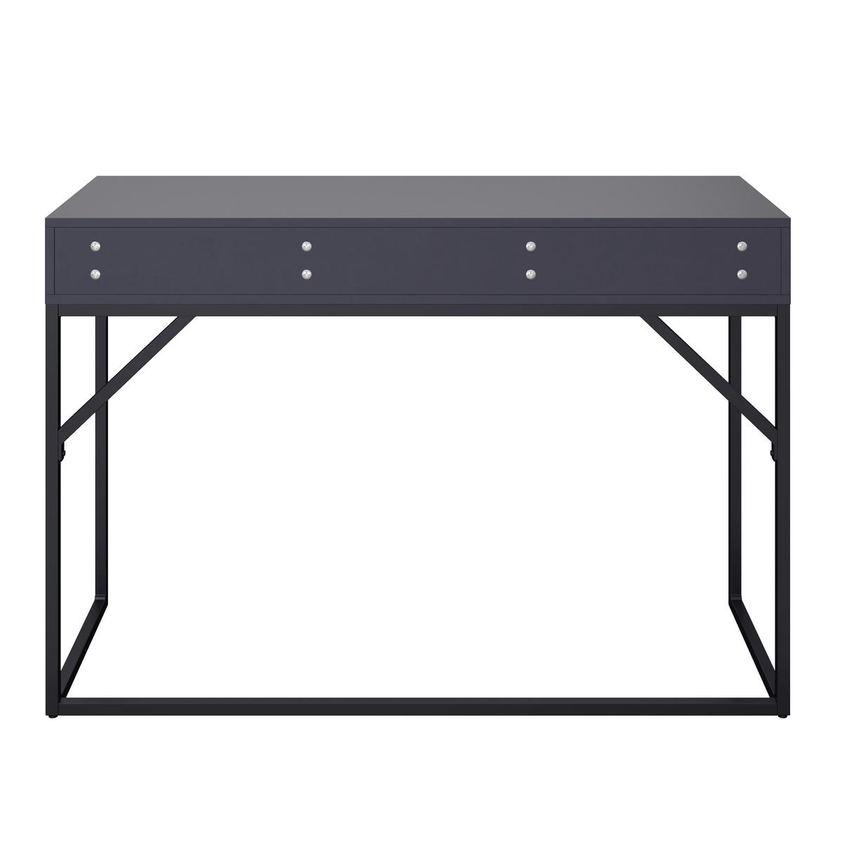 Konsolentisch Sophia Schwarz Metall/MDF - Schwarz, MODERN, Holzwerkstoff/Metall (120/78/40cm) - Bessagi Home