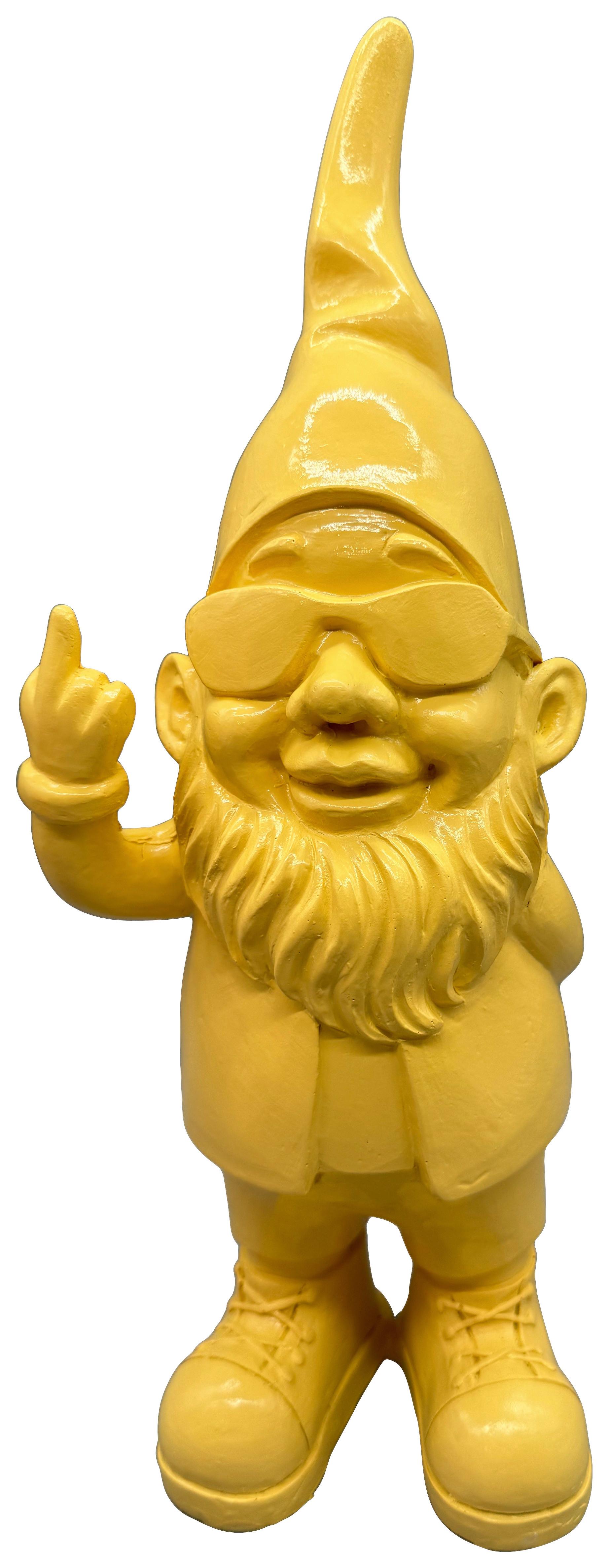 Skulptur Zwergi Gelb H: ca. 35cm - Gelb, Kunststoff (35cm) - Mömax