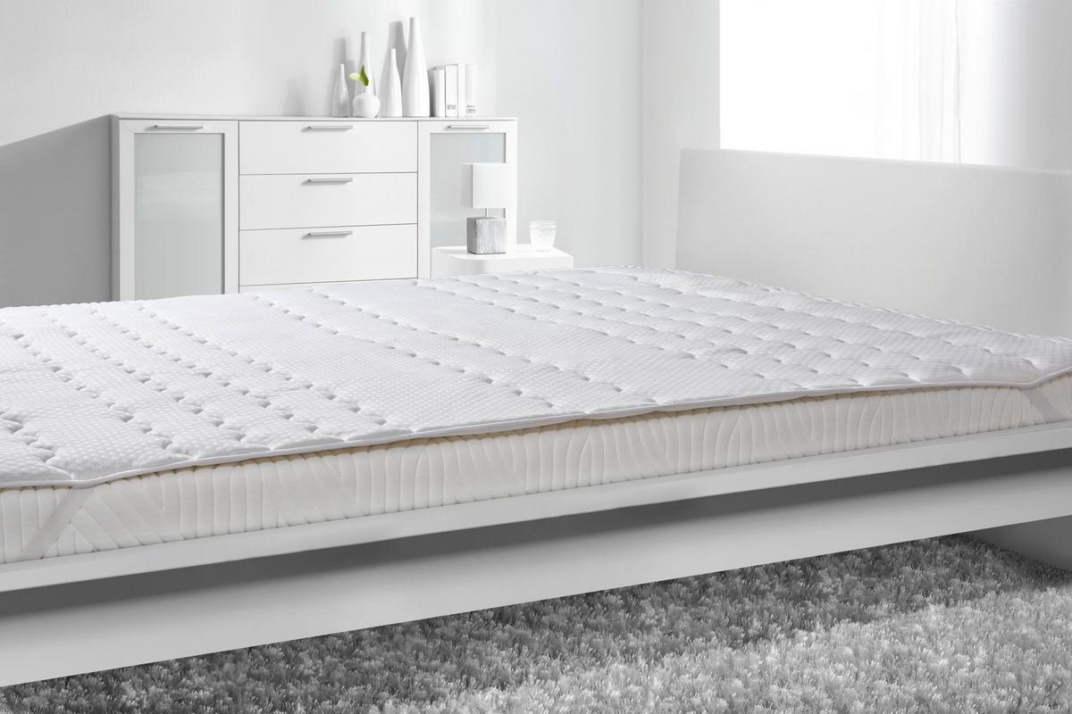 Unterbett Visco in Weiss ca. 90x200cm - (90/200cm) - Nadana